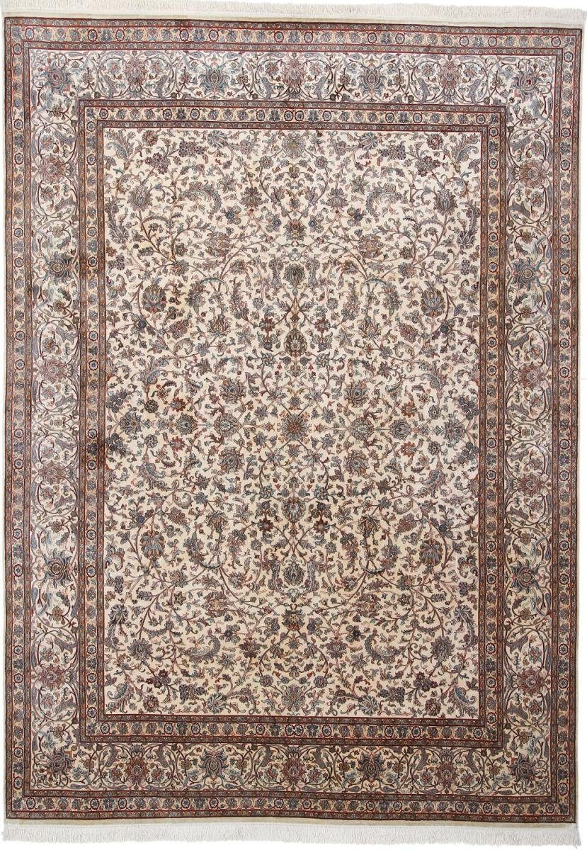 Seidenteppich Kaschmir Seide 243x338 Handgeknüpfter Orientteppich, Nain Trading, rechteckig, Höhe: 4 mm