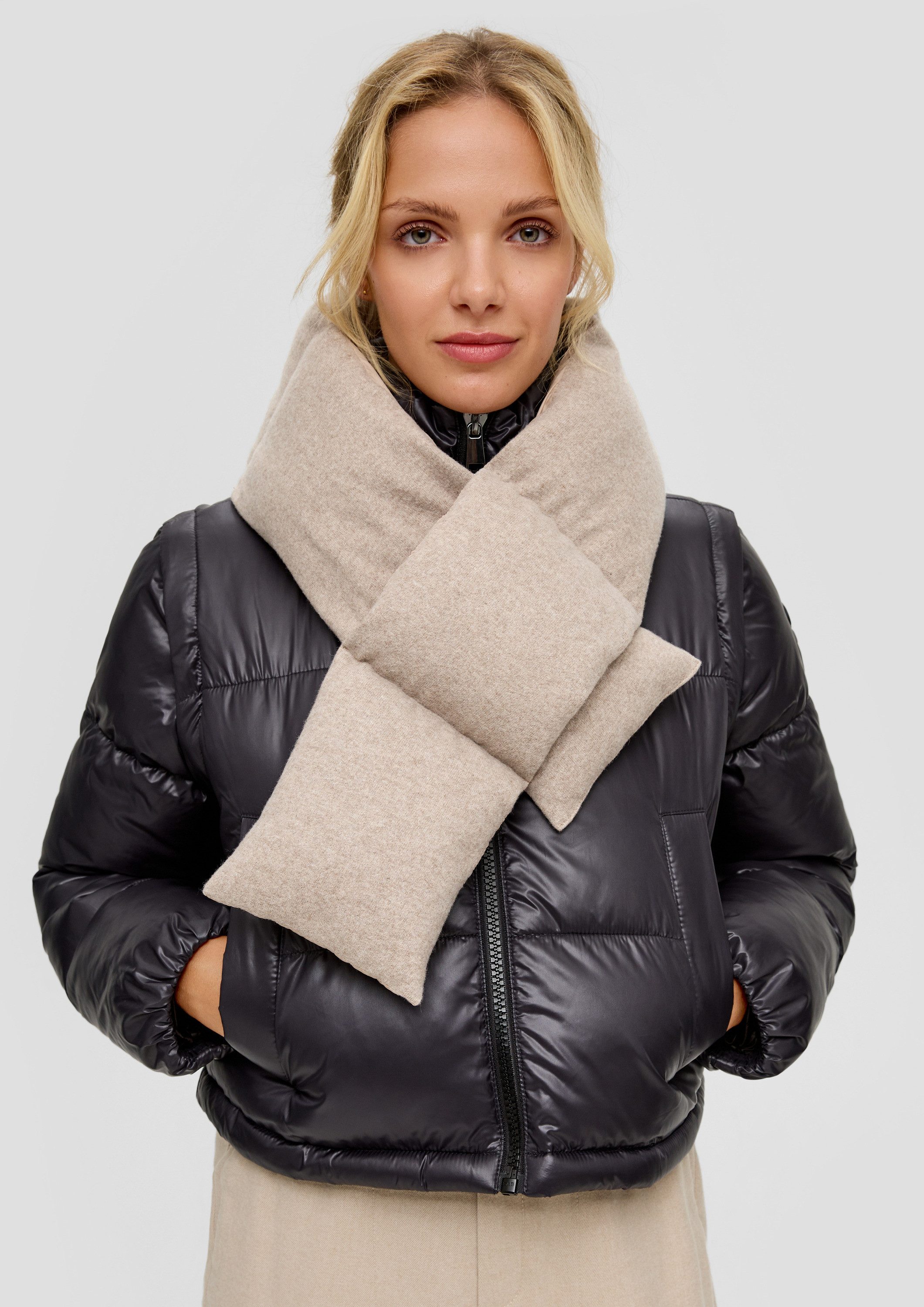 s.Oliver Schal Tuch, Schal mit Steppung günstig online kaufen