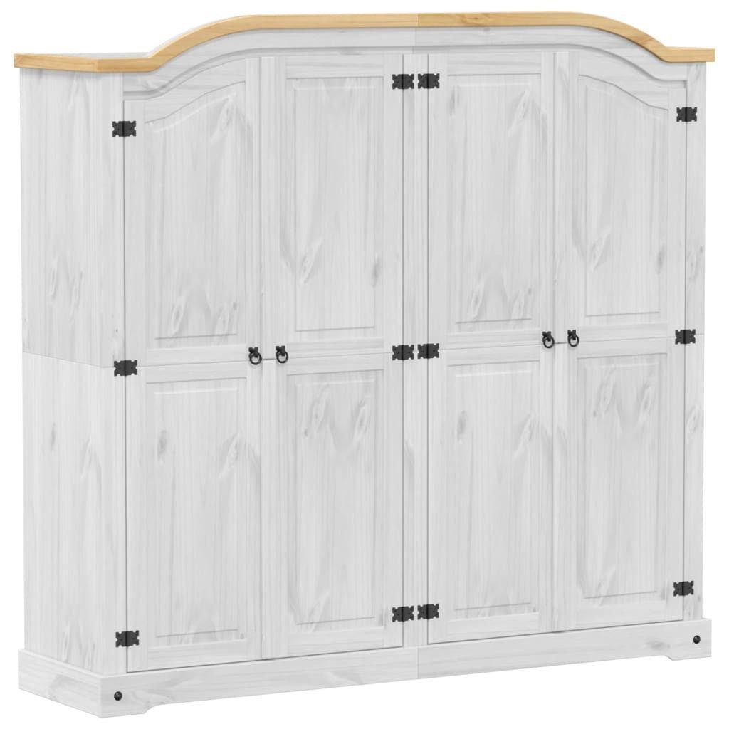 vidaXL Kleiderschrank Kleiderschrank Corona Weiß 194x52x186 günstig online kaufen