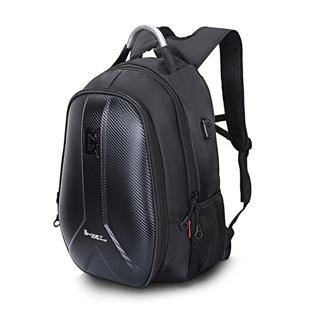 Bagtecs Rucksack Motorrad Hartschalen Rucksack Carbon II # + USB-Anschluss günstig online kaufen