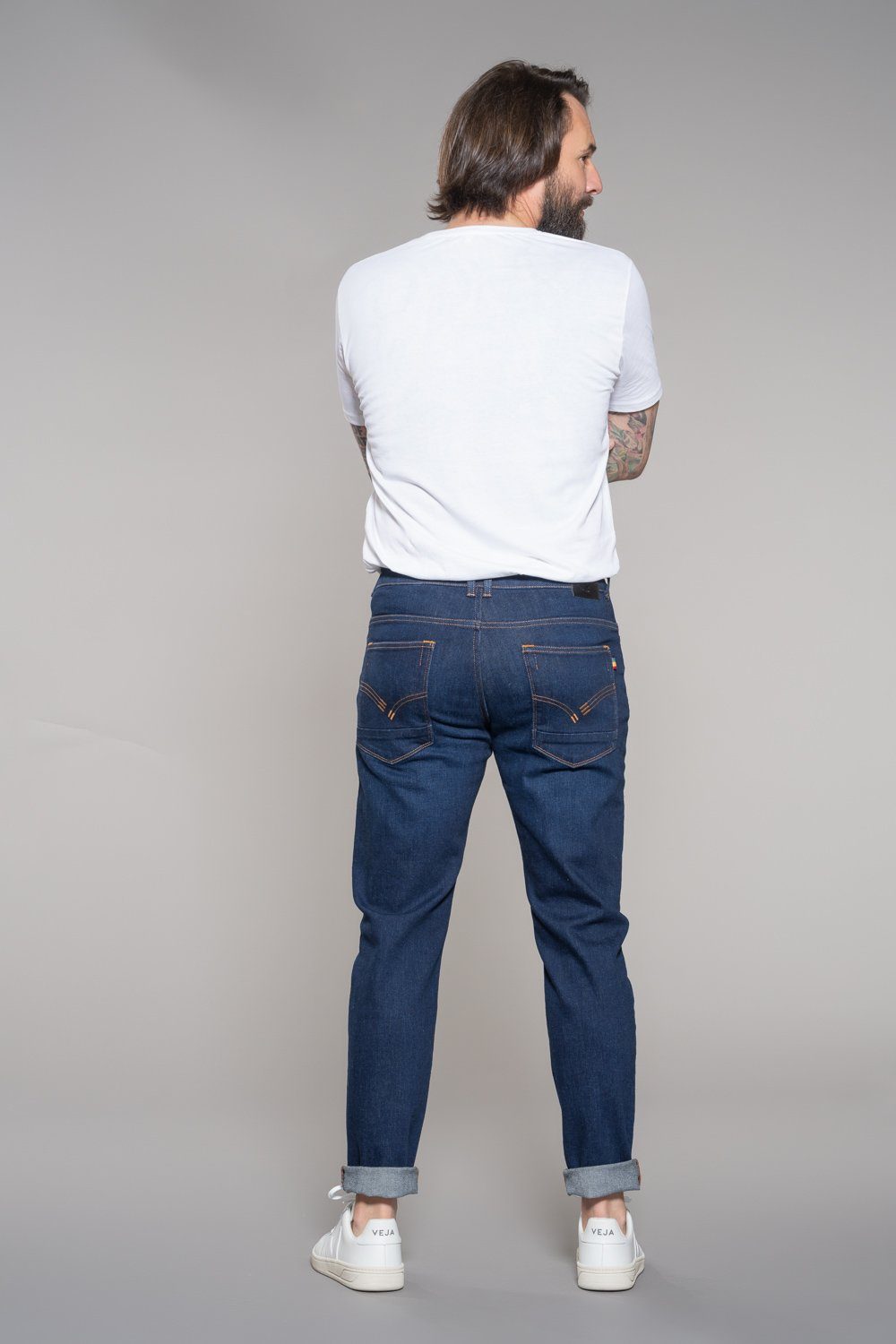 Feuervogl Slim-fit-Jeans Fit, 5-Pocket-Style, Unisex Classic Fit, Blue Slim Waist Unisex, fv-West:minster, Waist, Slim Medium Medium