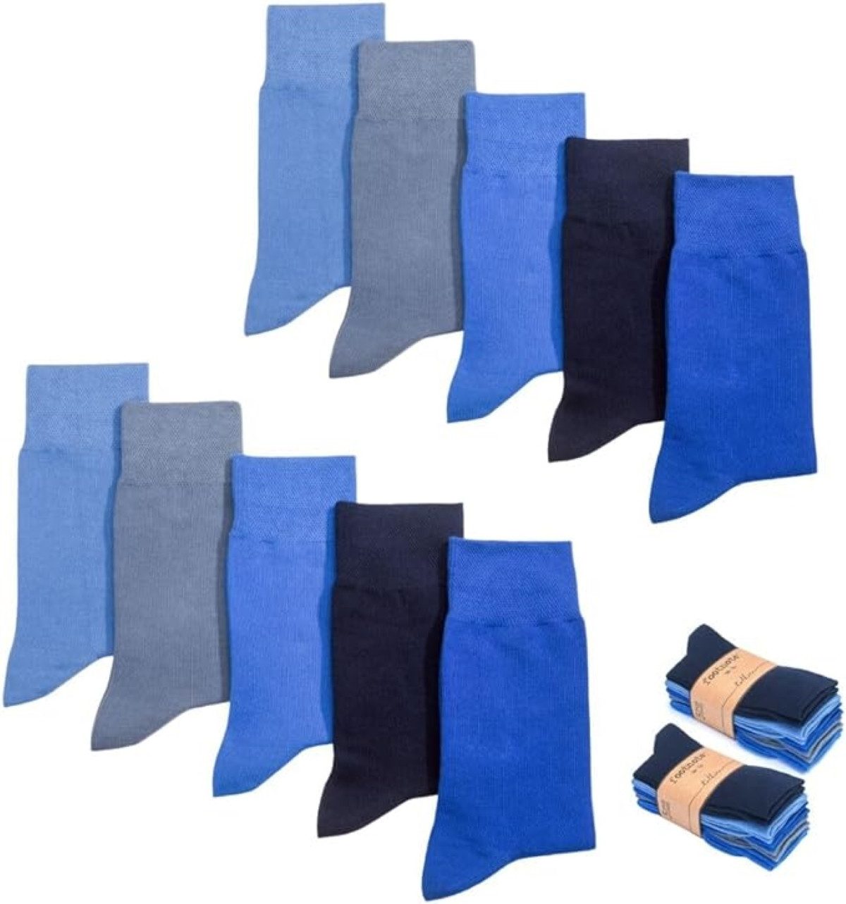 FOOTNOTE Komfortsocken Tolkien (10-Paar) Baumwollsocken, atmungsaktiv, Premium Qualität