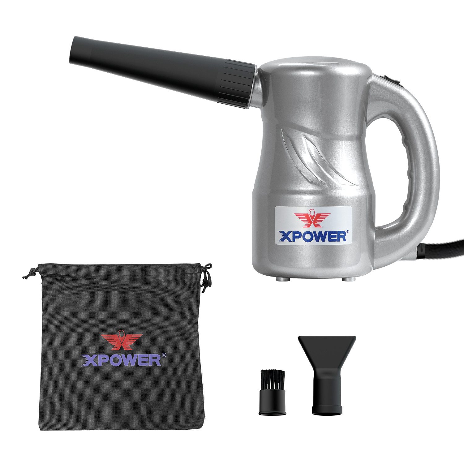XPOWER Handstaubsauger Auto-Trockner A-2C Gebläse Elektro Berührungslose Trockenpumpen, 520 W, beutellos