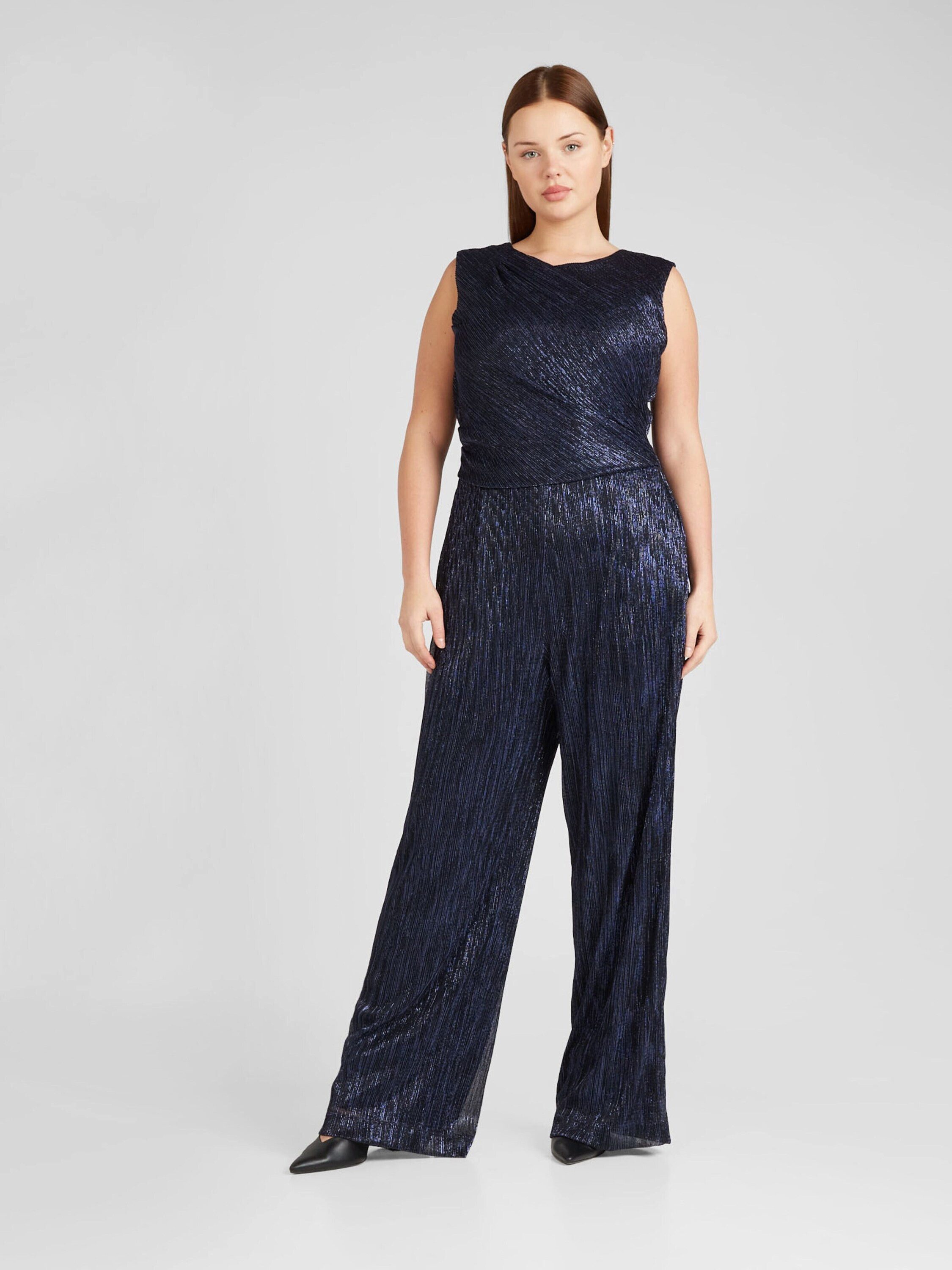 SWING Curve Jumpsuit (1-tlg) Drapiert/gerafft