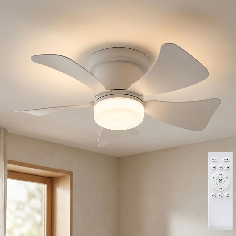 GLOBO LIGHTING Deckenventilator, Deckenventilator Deckenlampe LED Fernbedienung Vor Rücklauf weiß CCT