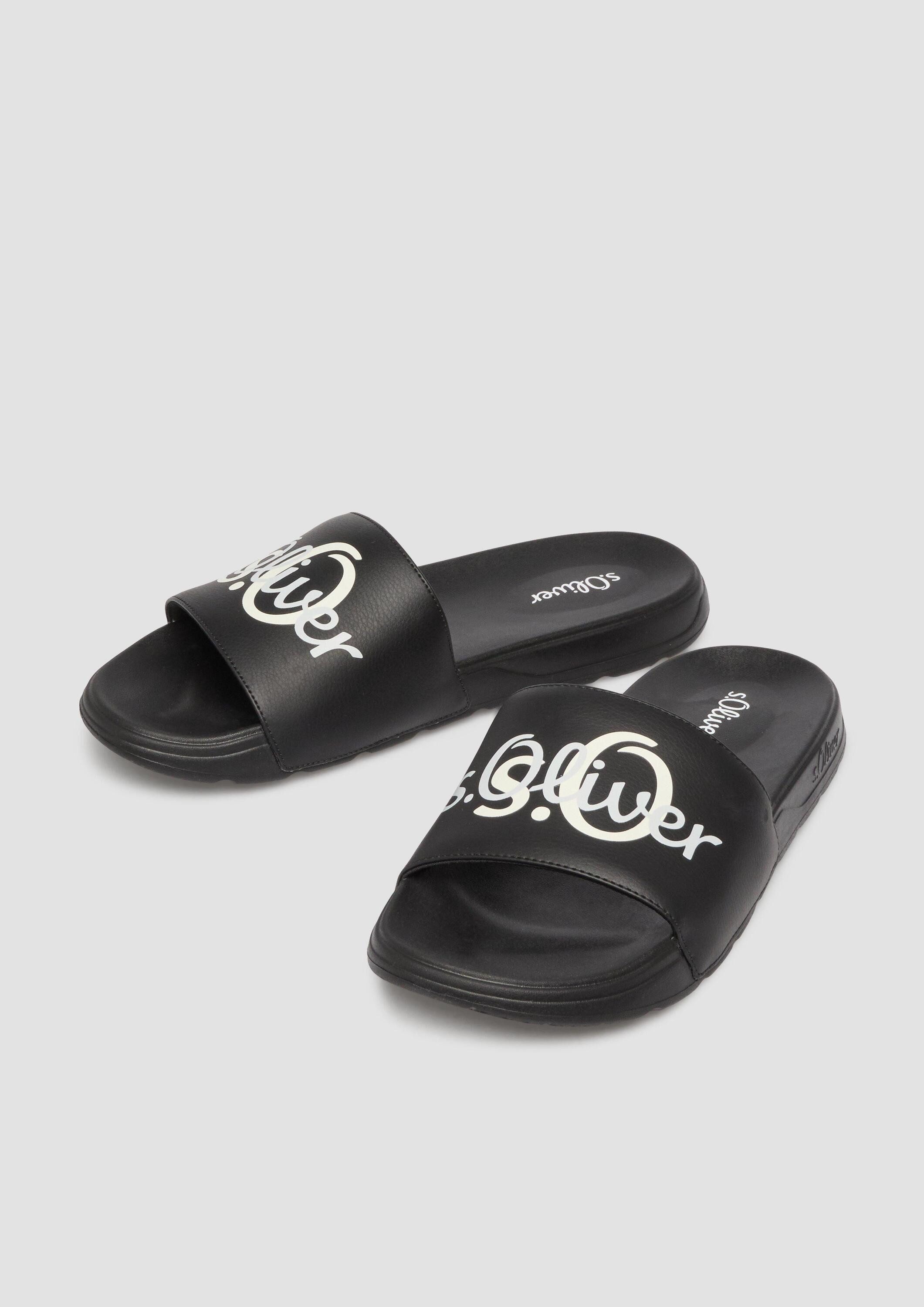 s.Oliver Pantoletten Slipper Pantoletten mit Logo