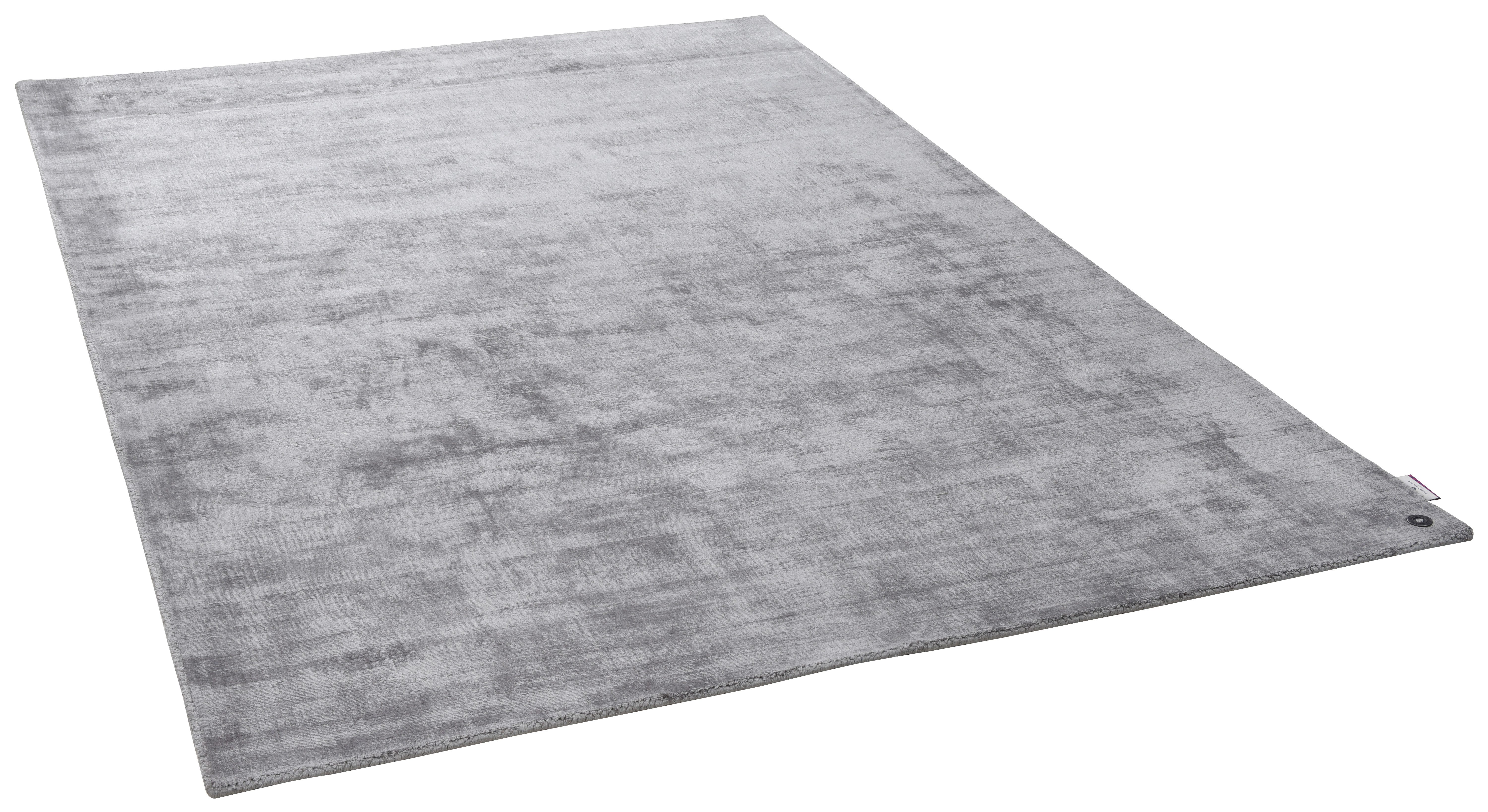 TOM TAILOR HOME Teppich Shine uni, rechteckig, Höhe: 8 mm, Handwebteppich, 100% Viskose, handgewebt, mit elegantem Schimmer