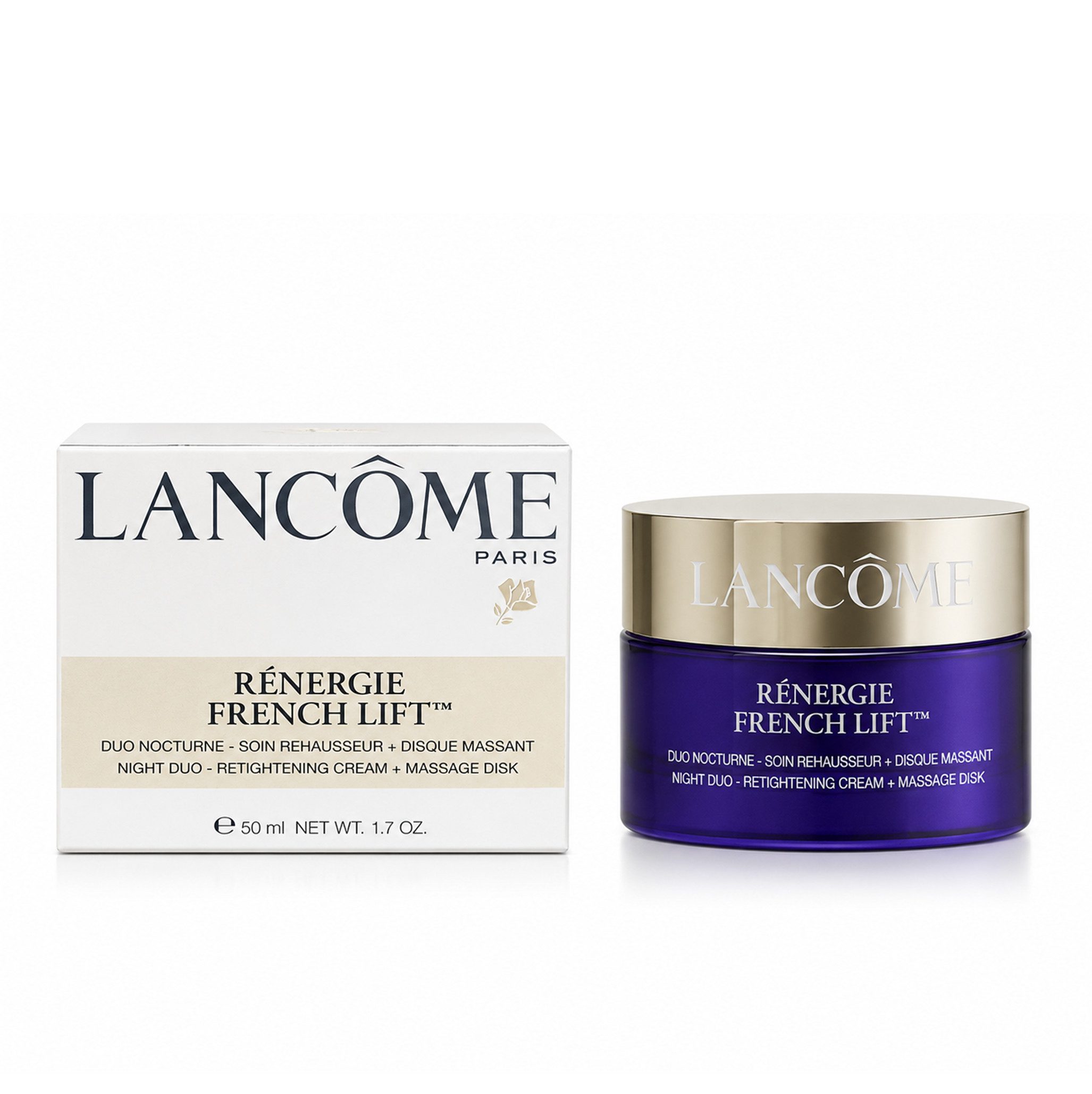 LANCOME Straffungspflege Lancome Renergie French Lift Night Duo Massage Disk 50 ml