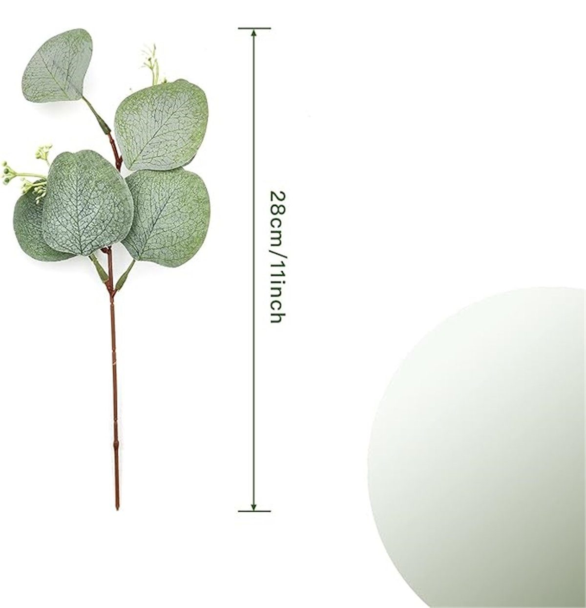 TUABUR Künstliche Efeupflanzen Kunststoff Dekorative – Zimmerpflanze 12er-Set, aus