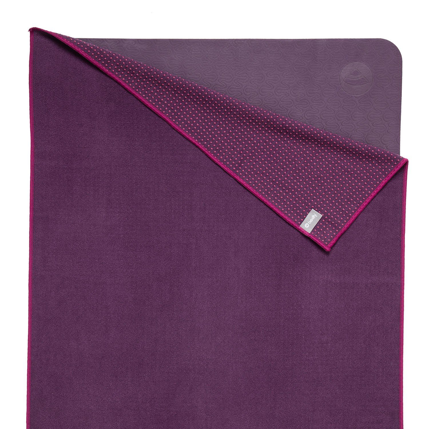 bodhi Sporthandtuch Yogatuch GRIP ² - Zweifarbig aubergine/lila (neu)