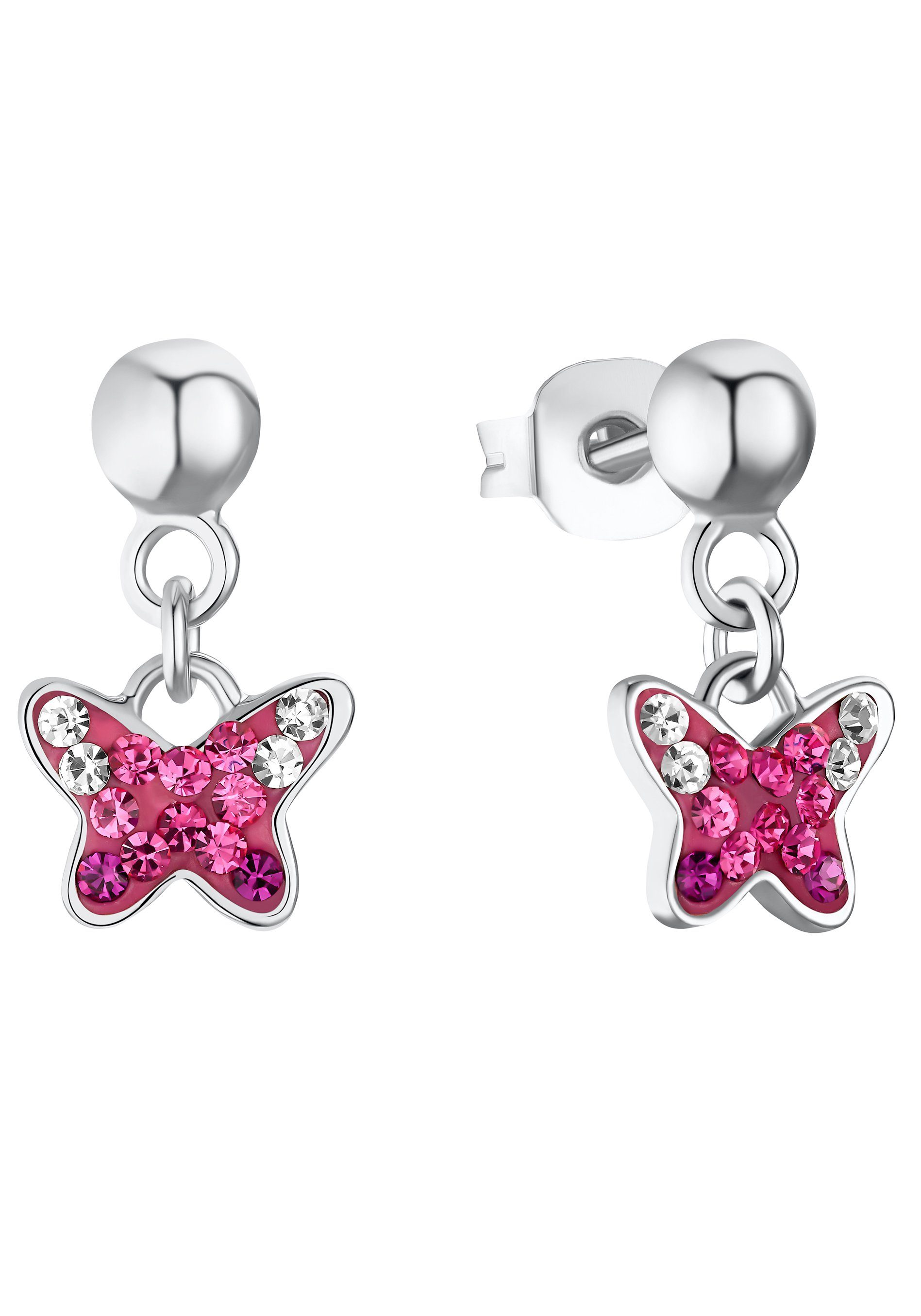 Prinzessin Lillifee Paar Ohrhänger Schmetterling, 2033997, mit Preciosa Crystal | Ohrhänger