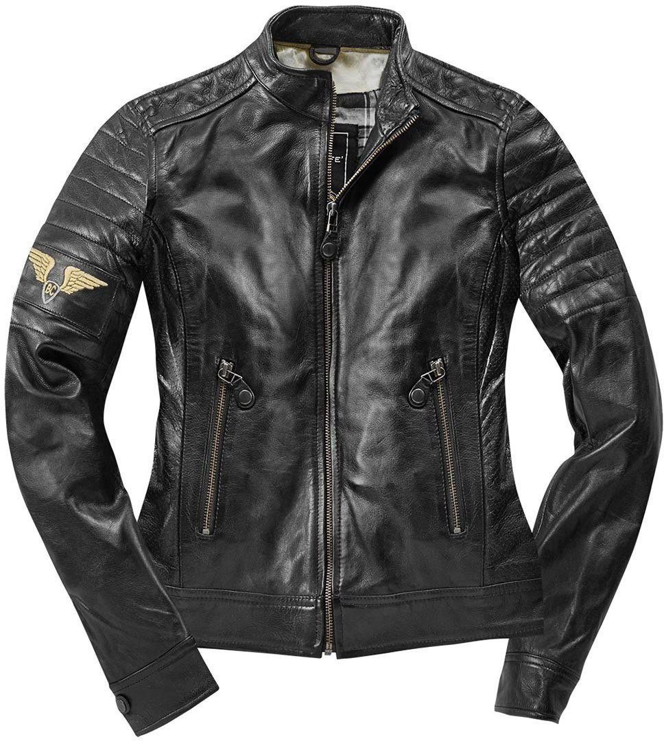 Black-Cafe London Motorradjacke Ilam Damen Motorrad Lederjacke