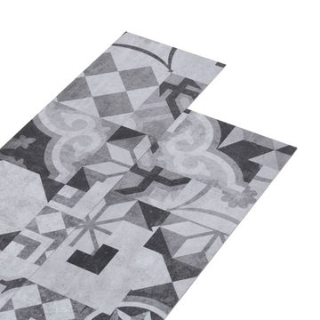 vidaXL Laminat PVC Laminat Dielen Selbstklebend 5,21 m² 2 mm Graues Muster Vinylboden