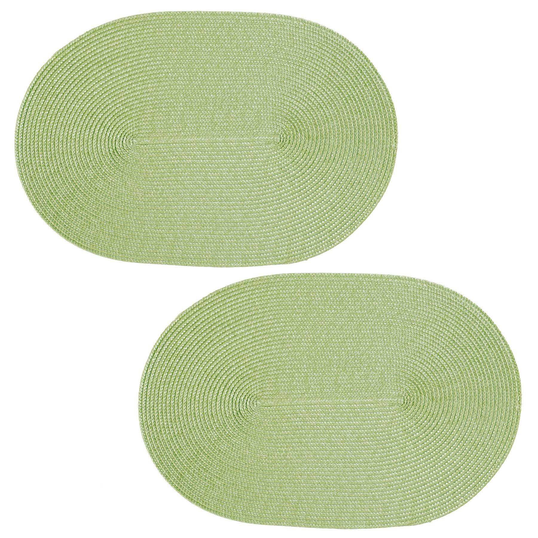 Haus und Deko Platzset Platzset 2er Set oval ca. 45x30 cm Platzdeckchen Tis günstig online kaufen