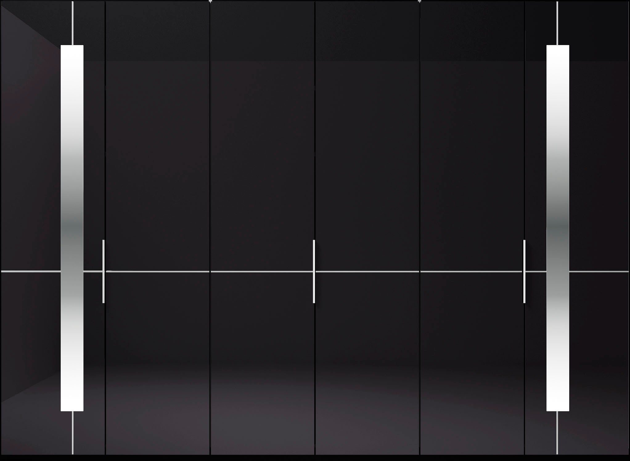 Musterring Kleiderschrank Imola W inkl. Einlegeböden und Kleiderstangen, Glastüren inklusive Zierspiegel