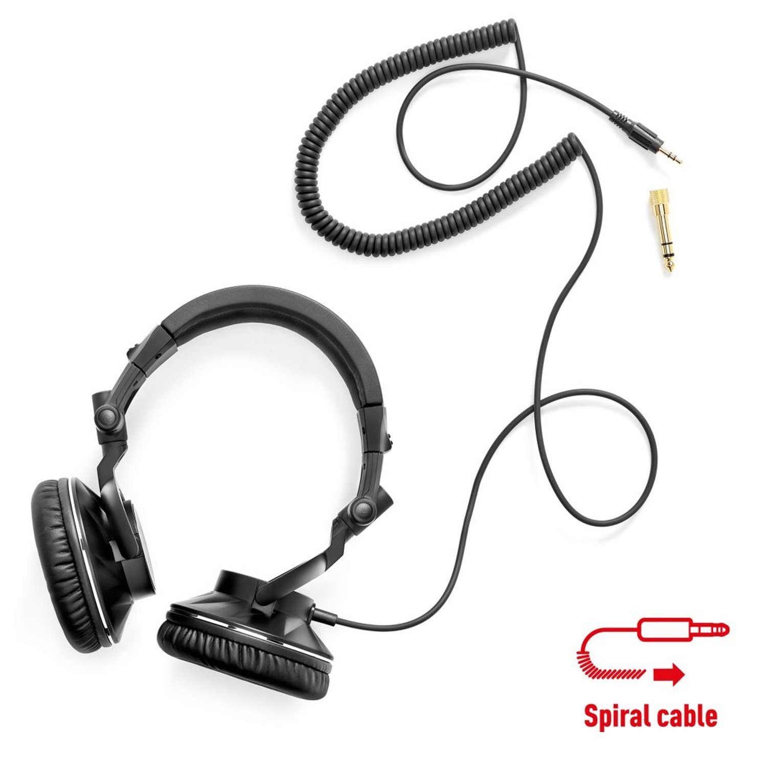 HERCULES HDP DJ60 Geschlossener -, Kabelgebunden) DJ-Kopfhörer (Geräuschisolierung