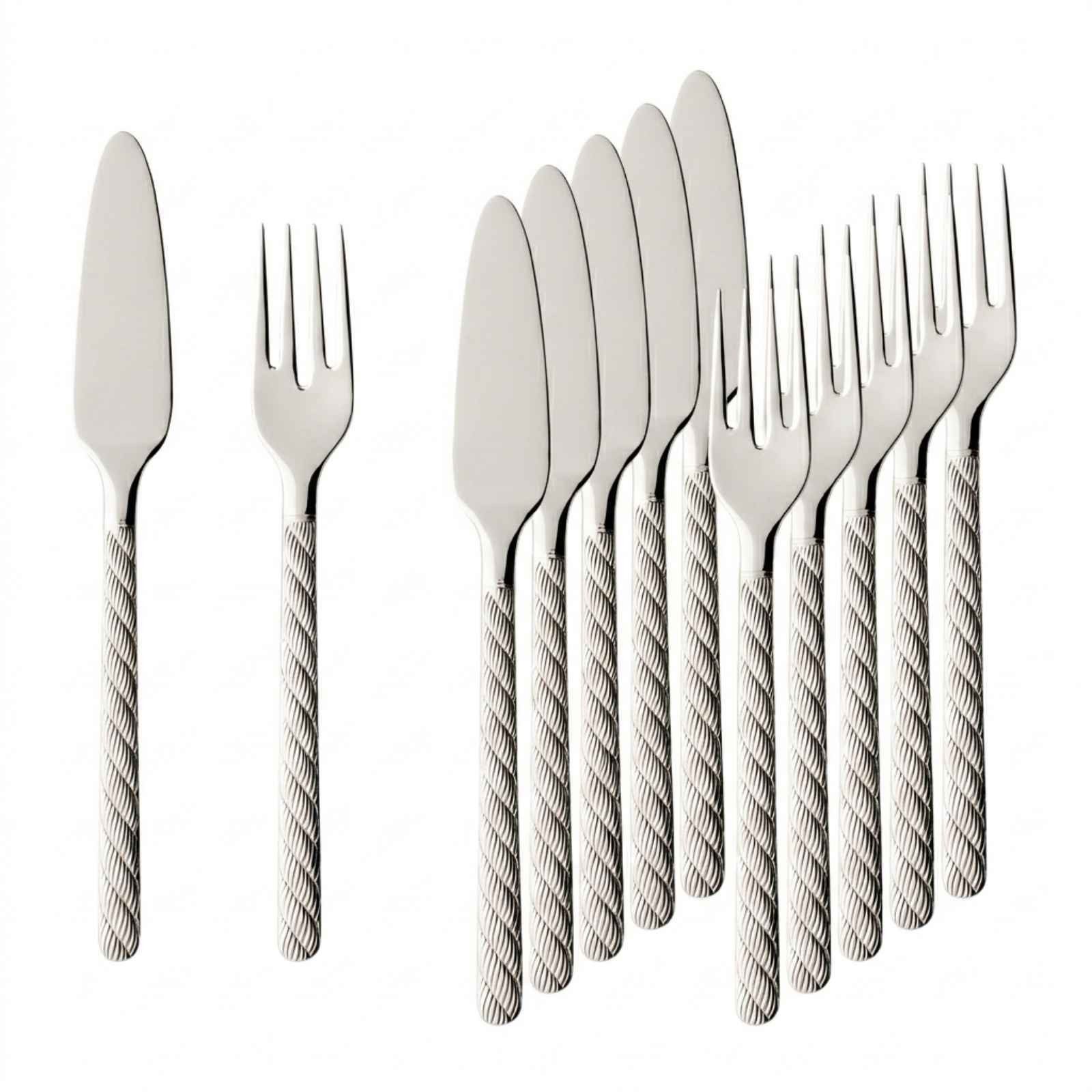 Villeroy & Boch Montauk Fischbesteck 6er Set (12-tlg), 6 Personen