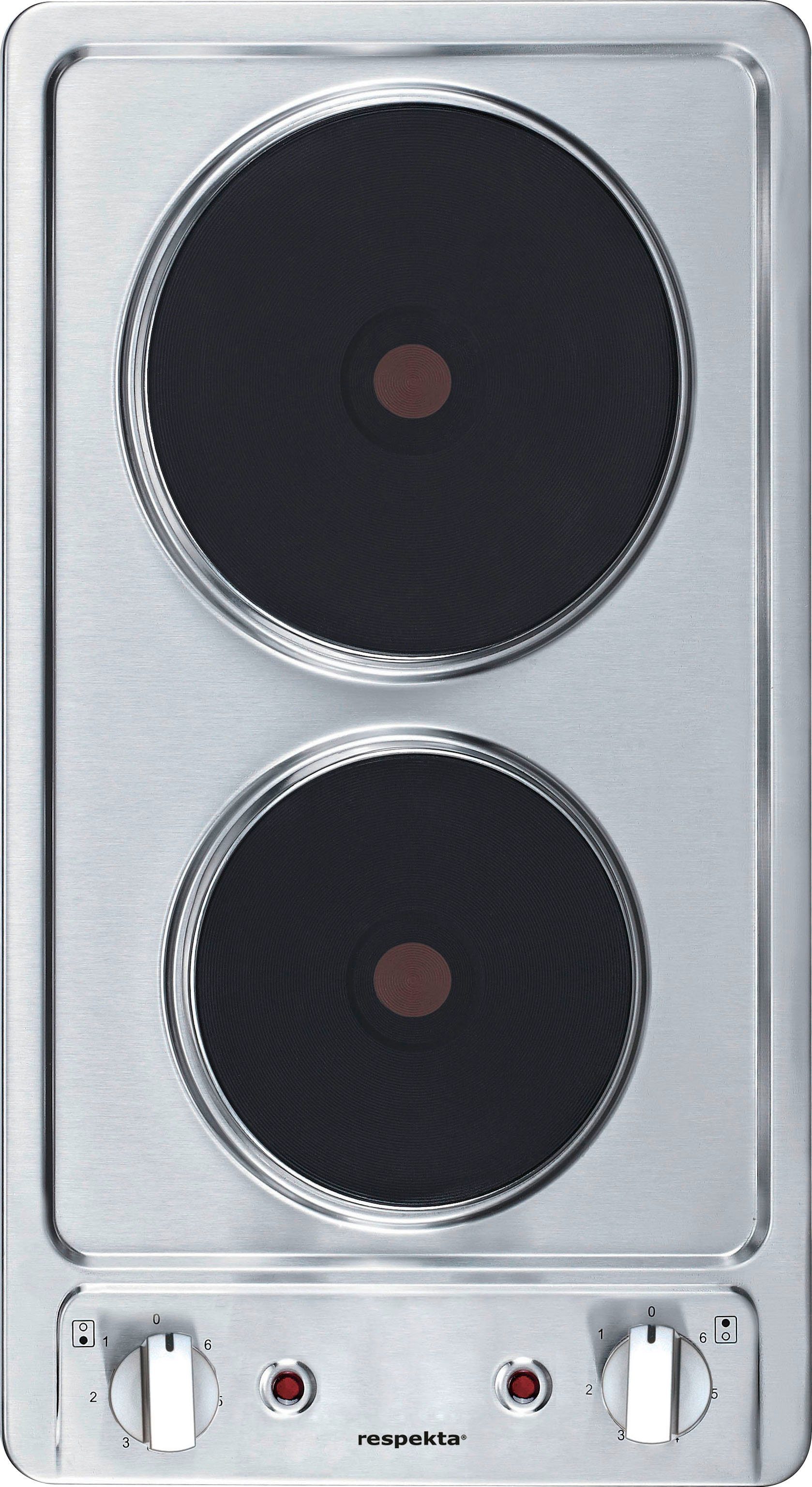 RESPEKTA Pantryküche Luis, mit Duo Kochfeld, wahlweise mit Mikrowelle, Korpus Weiß, Breite 150 cm, in exclusiver Konfiguration für OTTO