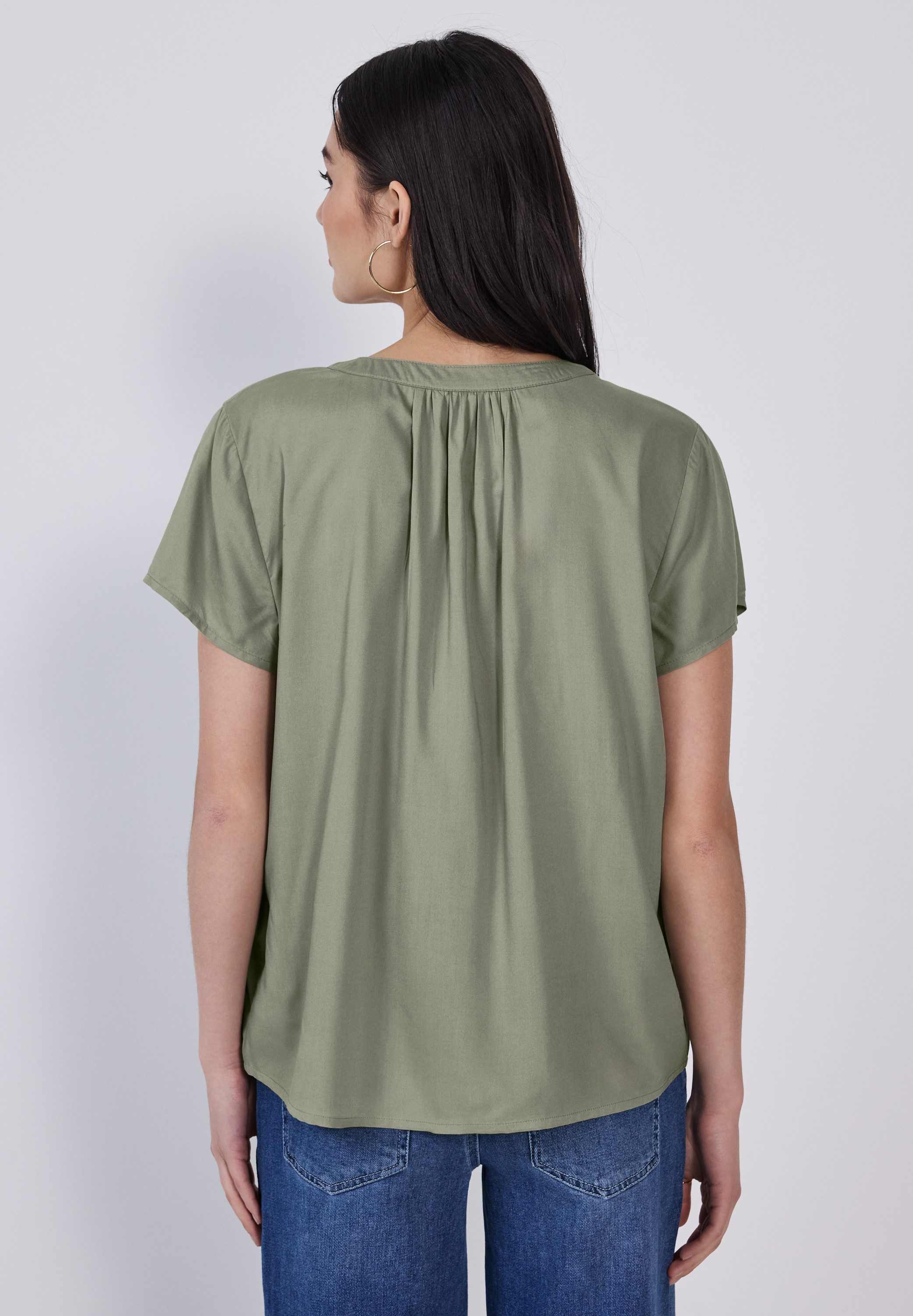 STREET ONE STUDIO Shirtbluse mit geschlitztem günstig online kaufen