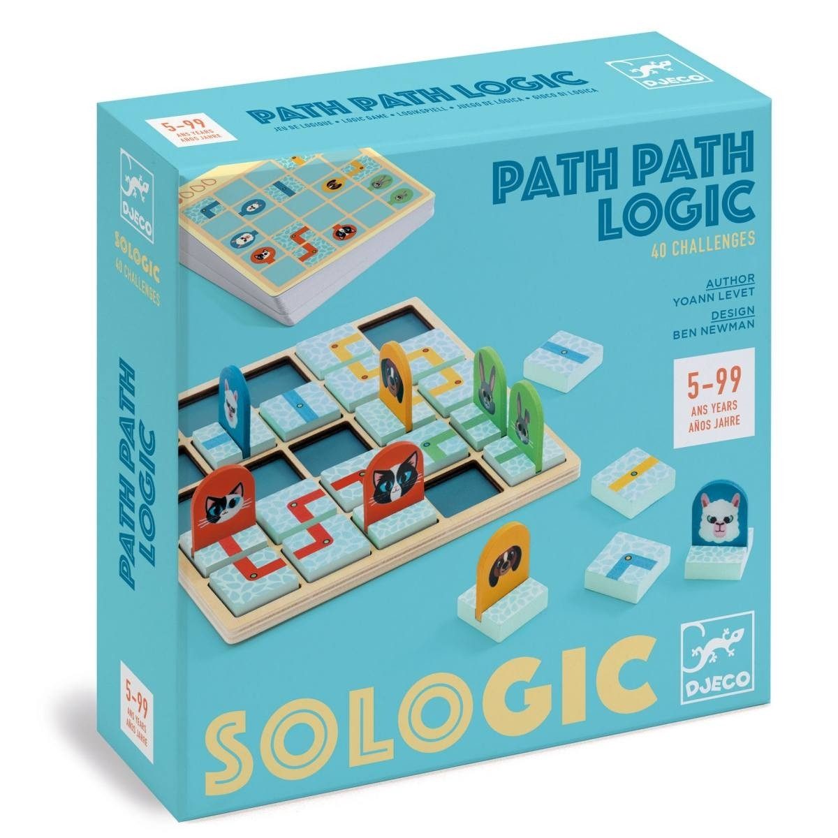 DJECO Spiel SOLOGIC: Path Path Logic Logikspiel für Kinder ab 5 Pfadfinder-Puzzle