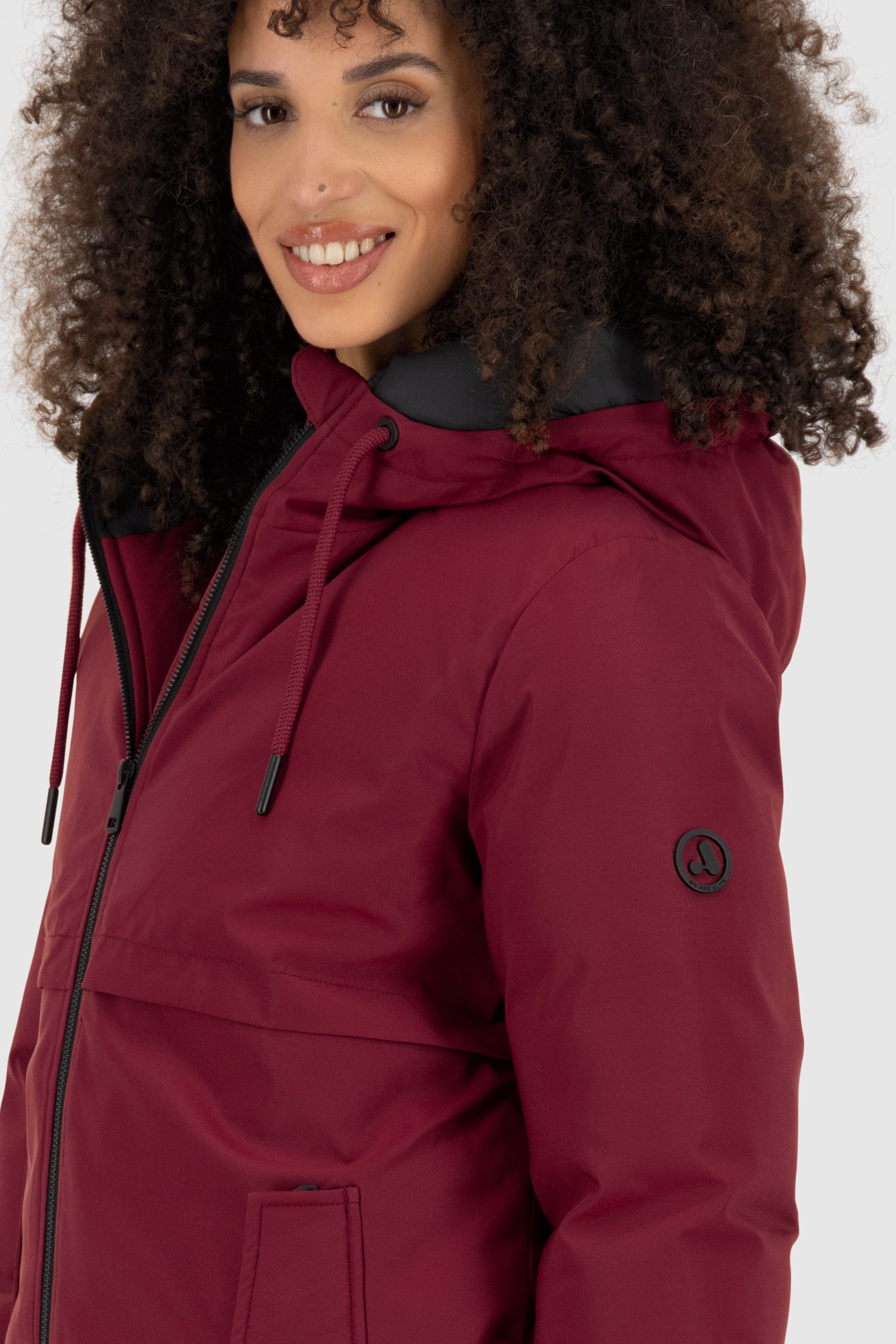 Alife & Kickin Winterjacke Damen CicelyAK A Winterjacke, gefütterte Jacke Kurze warme Damenwinterjacke mit gefütterter Kapuze
