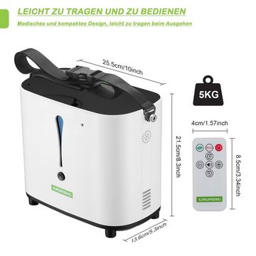 Grundig Inhalationsgerät Sauerstoffbar, Sauerstoffinhalator-Set, Sauerstoffdurchfluss: 1∽6L/Min, 11-tlg.