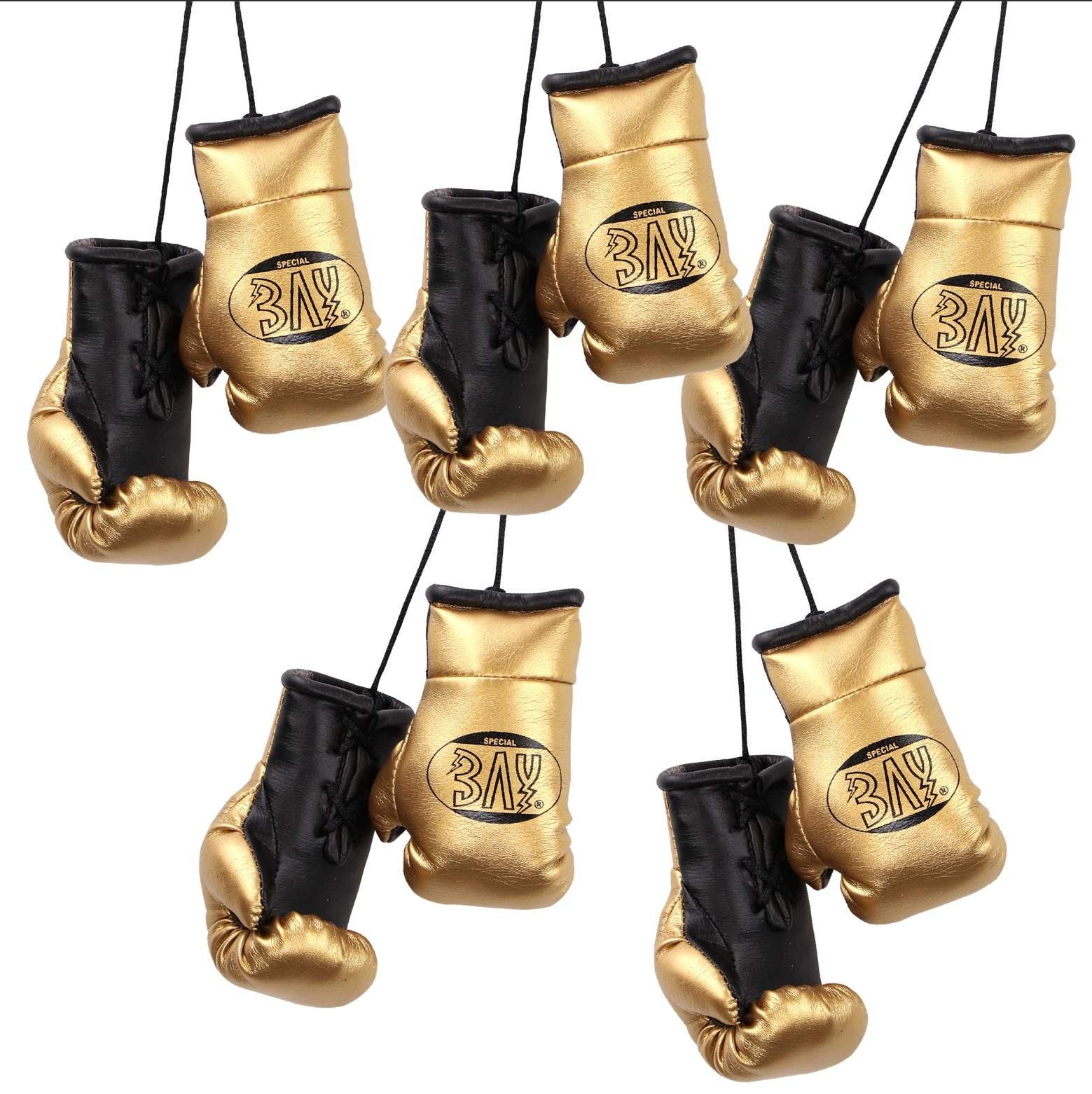 BAY-Sports Christbaumschmuck Weihnachtsschmuck Mini Boxhandschuhe Deko Weihnachten Kampfsport, Für Kampfsportfreunde, Boxen, Kickboxen, Thaiboxen, MMA