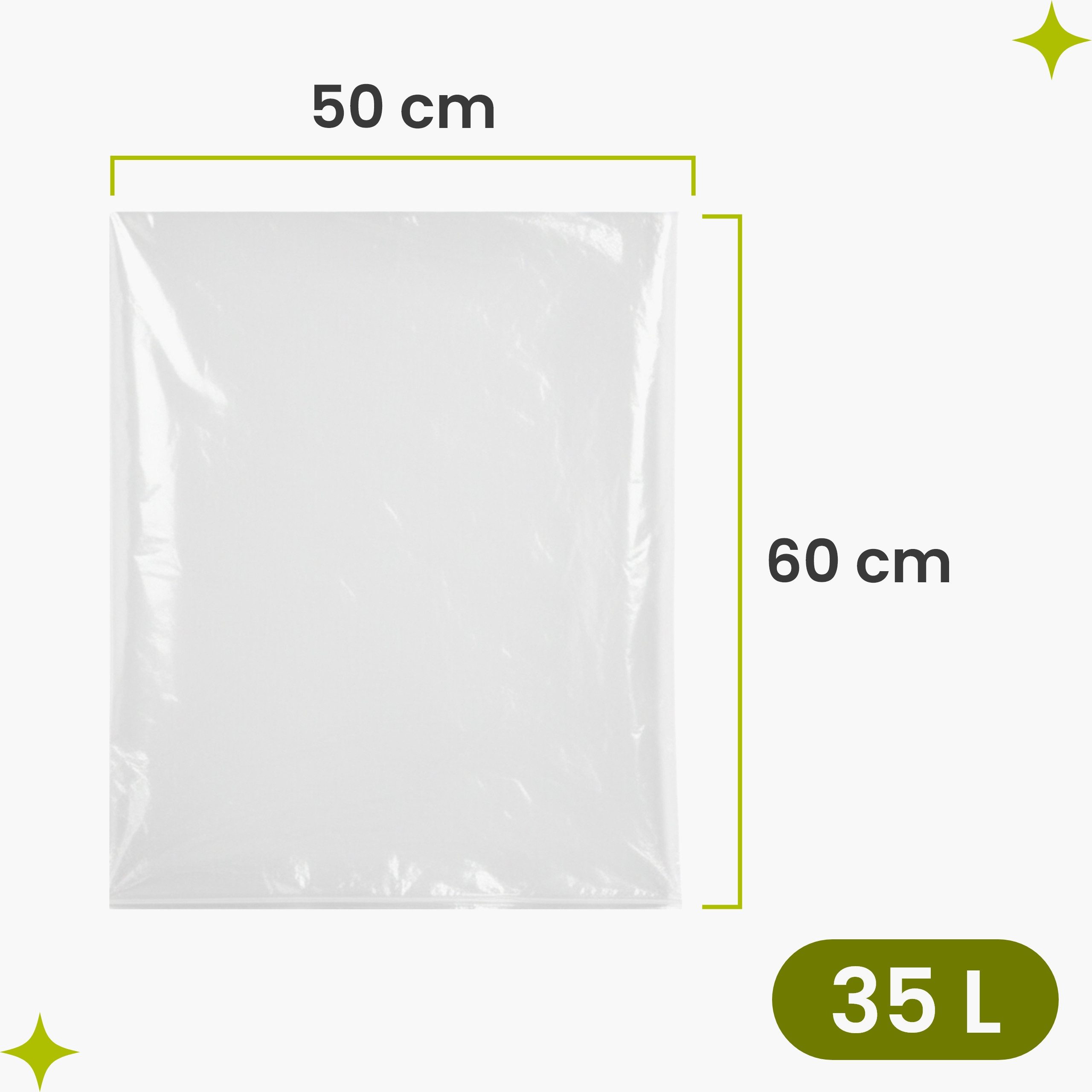 Garronda Wasserreservoir Einlegebeutel Lebensmittelecht PE Beutel für Fass und Eimer GD-0180, 60 l, (10-tlg) – Bild 2 von 5