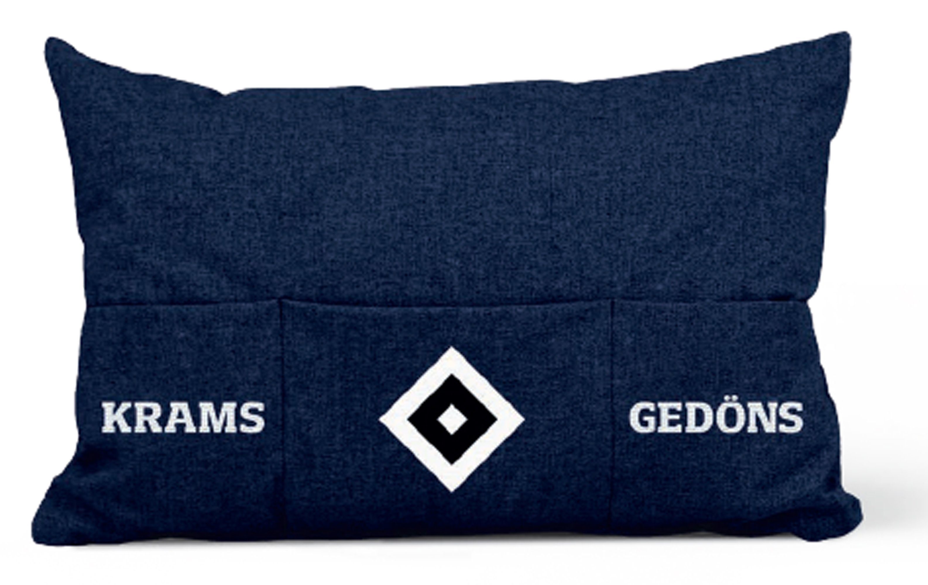 HSV Dekokissen Krams & Gedöns, Baumwolle, mit Füllung