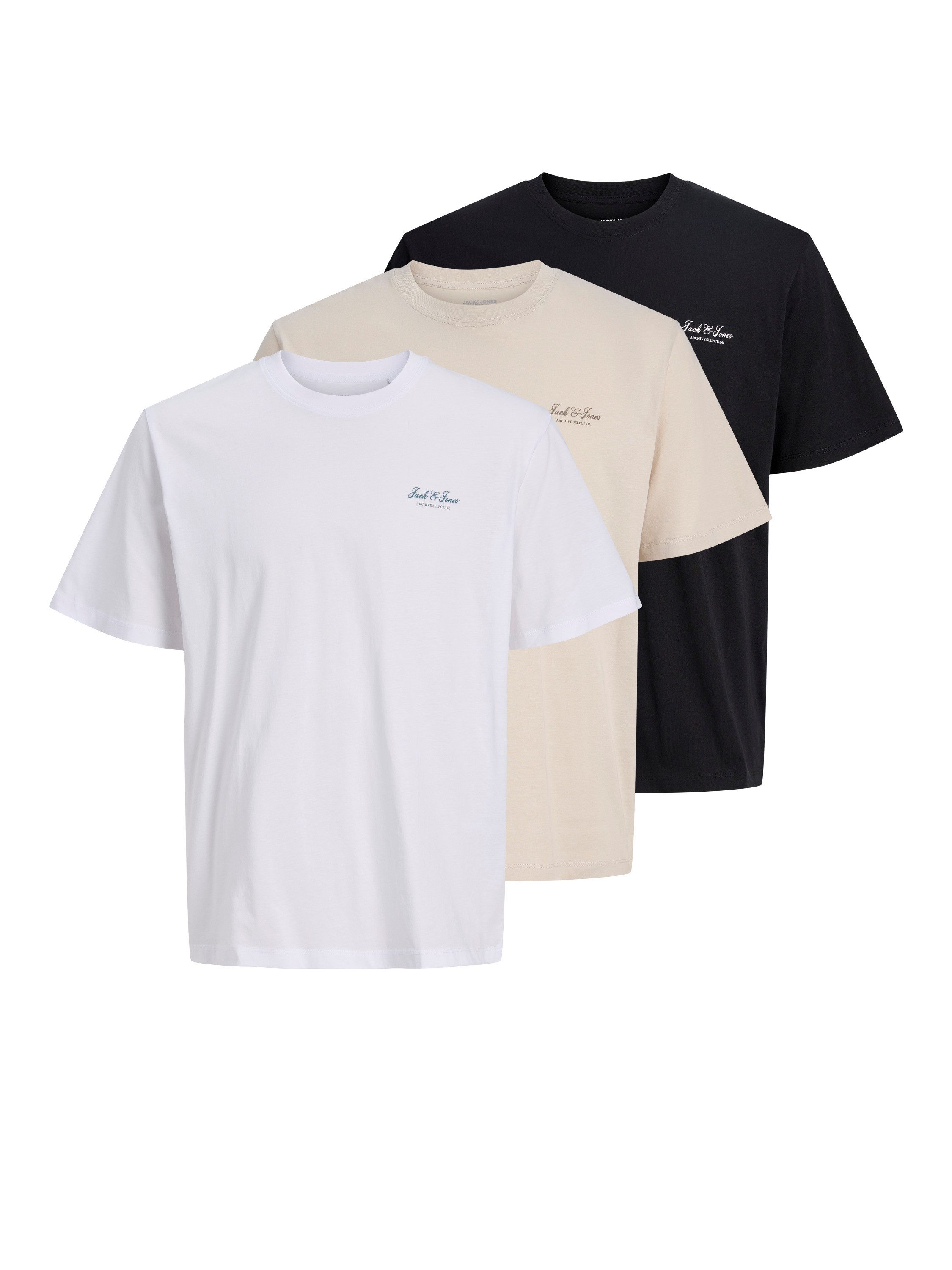 T-Shirt JJEARCHIVE GRAPHIC TEE SS O-NECK 3PK MP