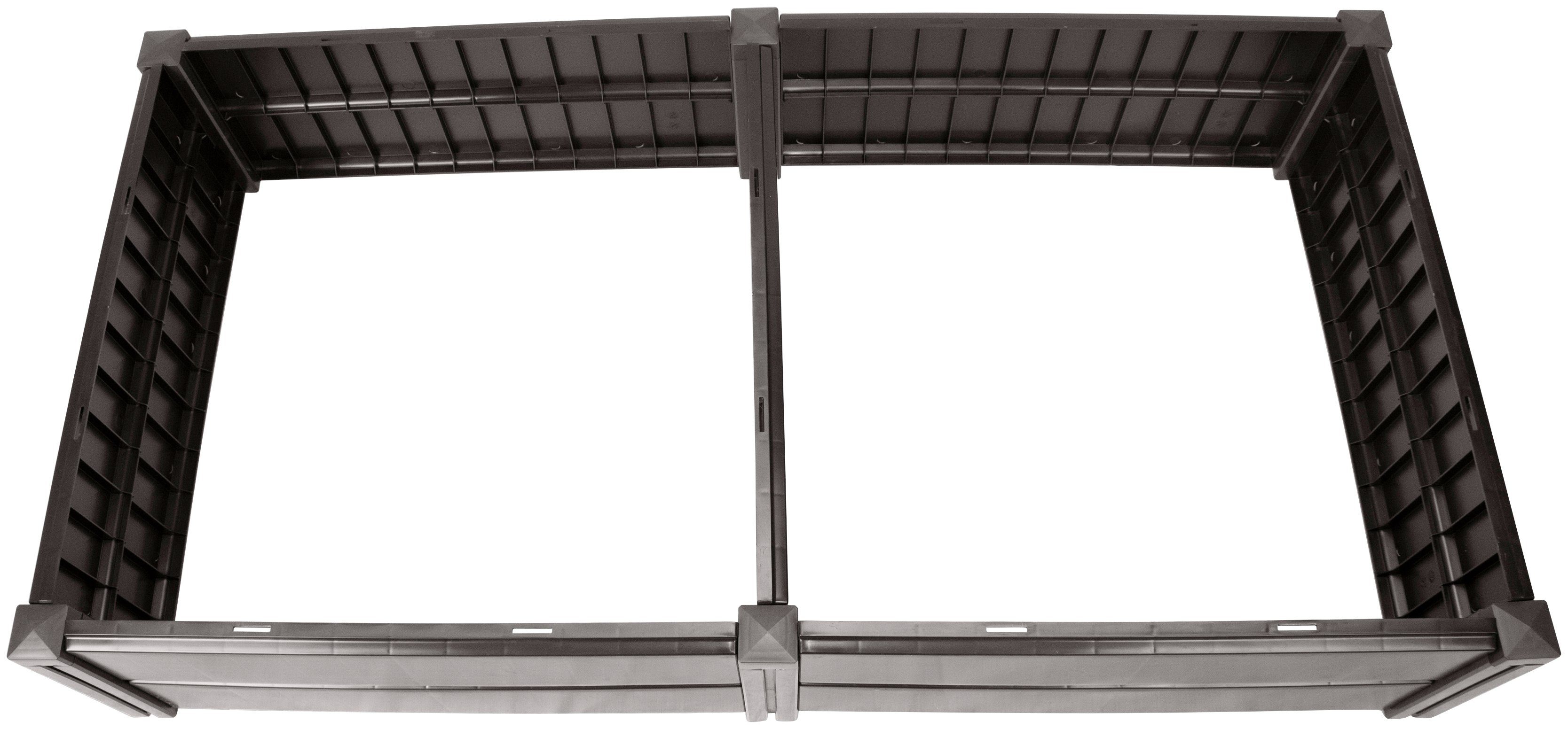 KHW Hochbeet "Demeter L" aus wetterbeständigem Kunststoff, BxTxH: 158x82x31 cm, 336 Liter