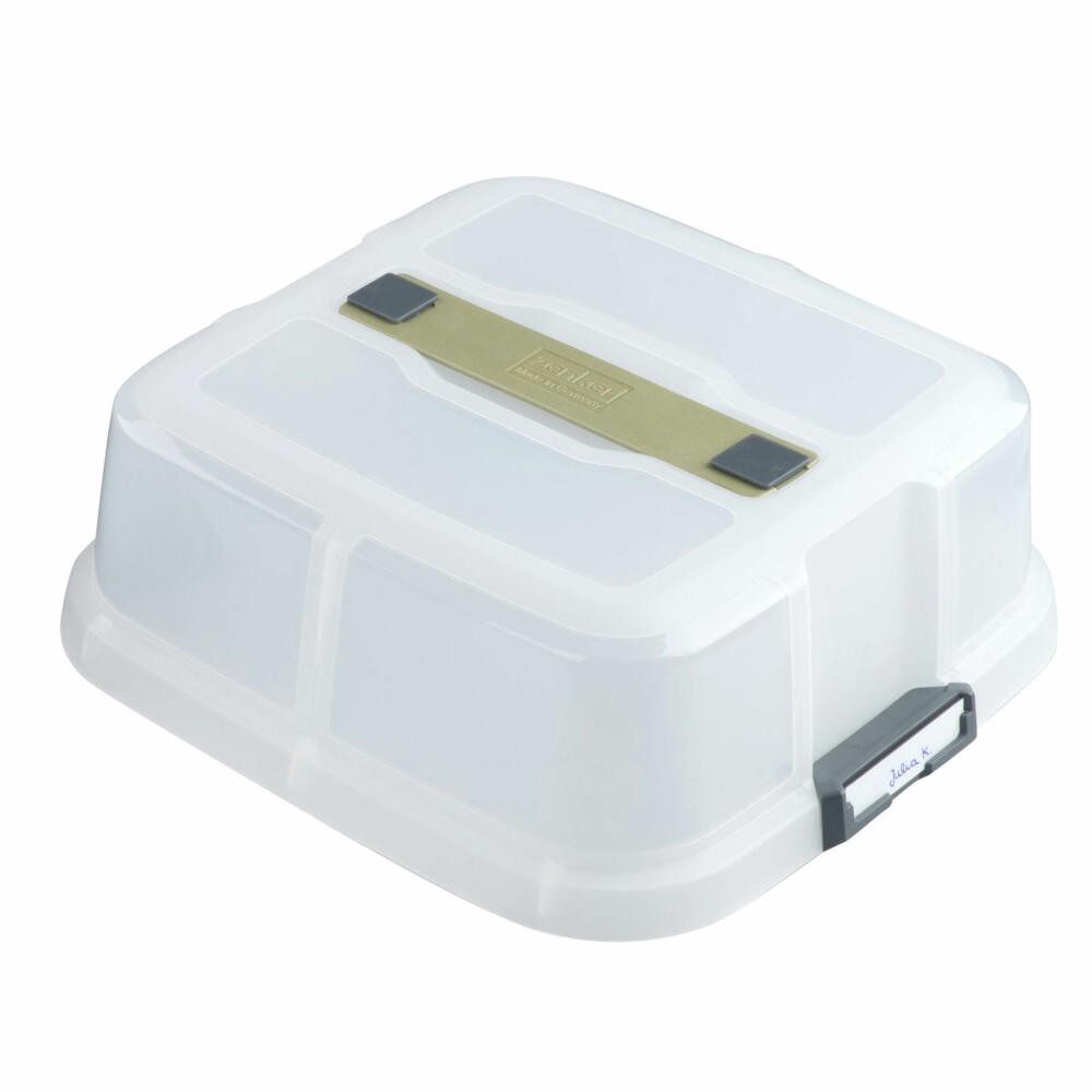 Zenker Deckel Quadratisch Mit Magnetschildern Bake, Click und Go, mit Magnetschildern