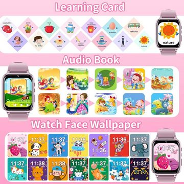 ELEJAFE für Jungen Mädchen mit 26 Spiele Smartwatch (1.69 Zoll), Kinder Smartwatch: Unterhaltung, Lernen und Sicherheit in Einem