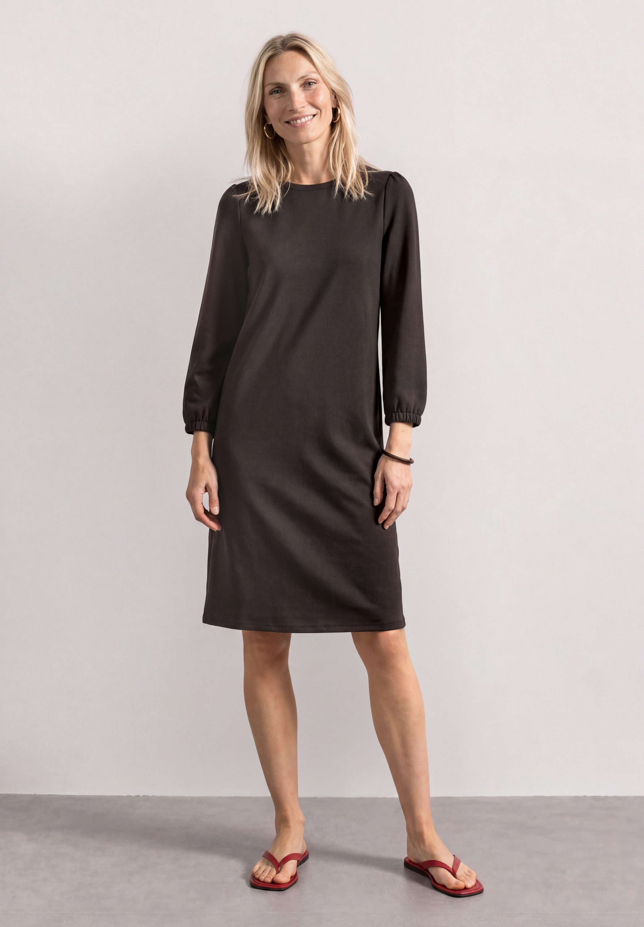 STREET ONE Sommerkleid in Unifarbe