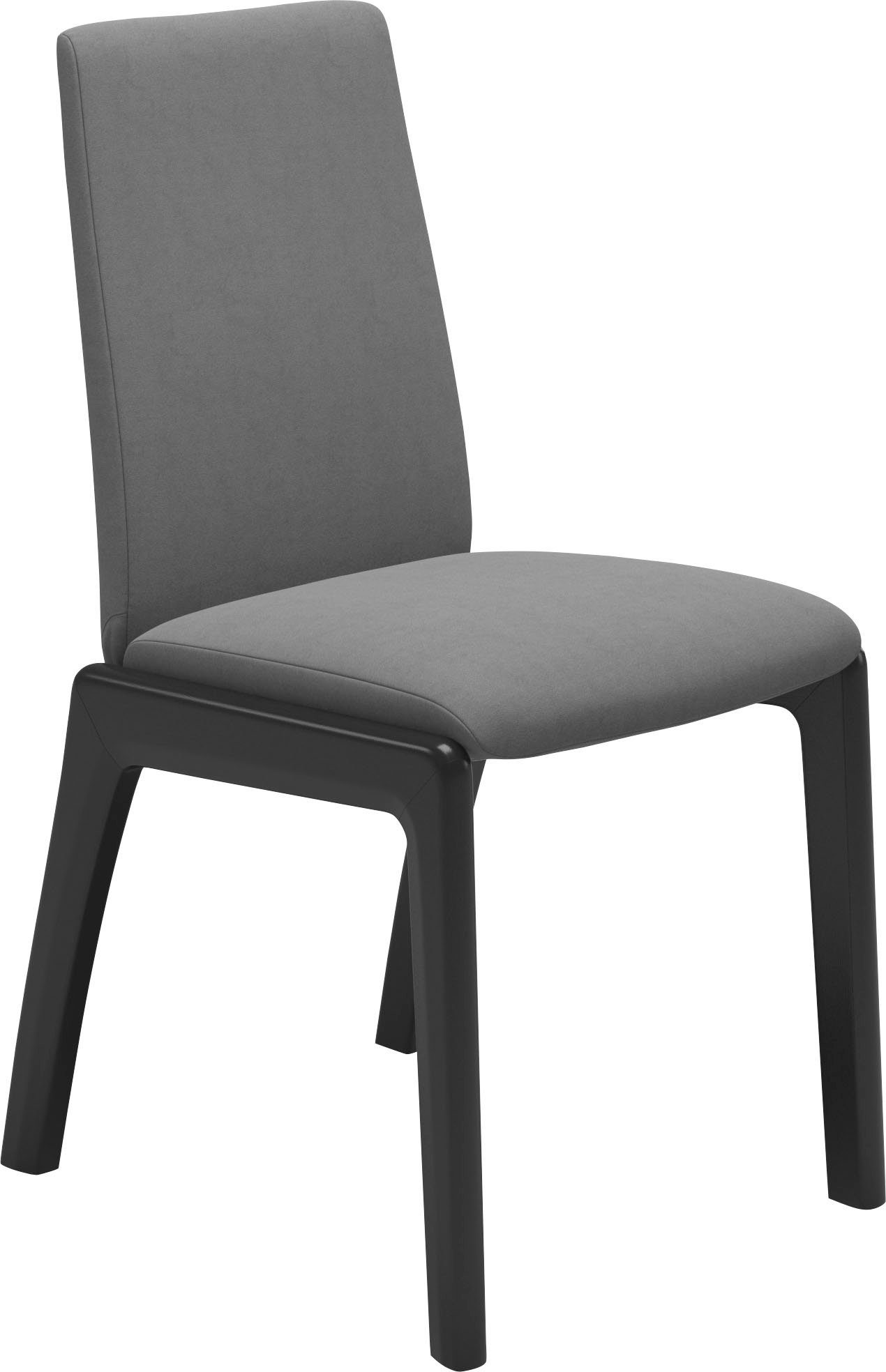 Stressless® Polsterstuhl Laurel, Low Back, Größe M, mit abgerundeten Beinen in Schwarz