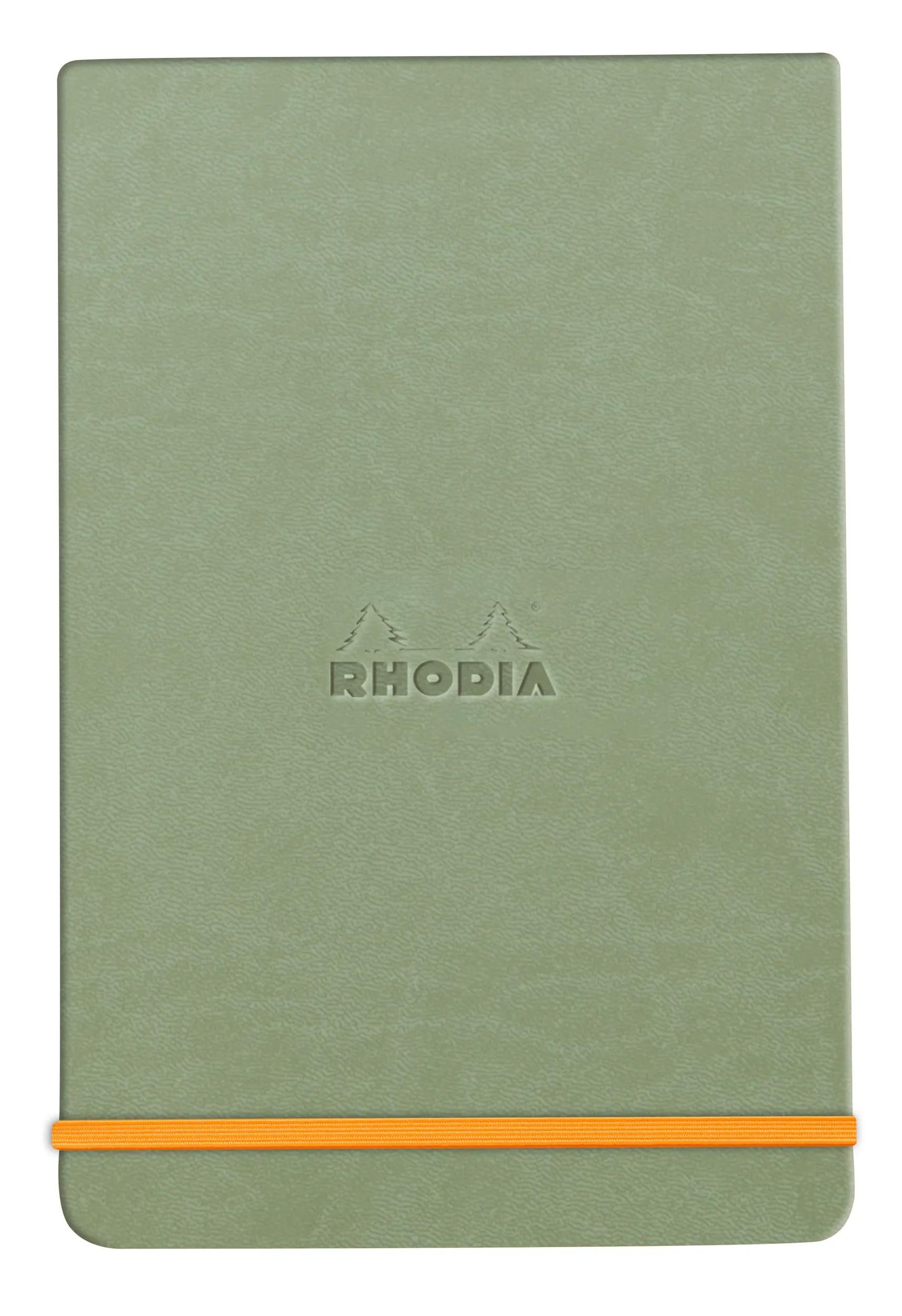Rhodia Einsteck-Fotoalbum Webnotepad A5 96 Bl liniert mikroperforiert Papier 90g Seladon 194386C, Festes Notizbuch geleimt