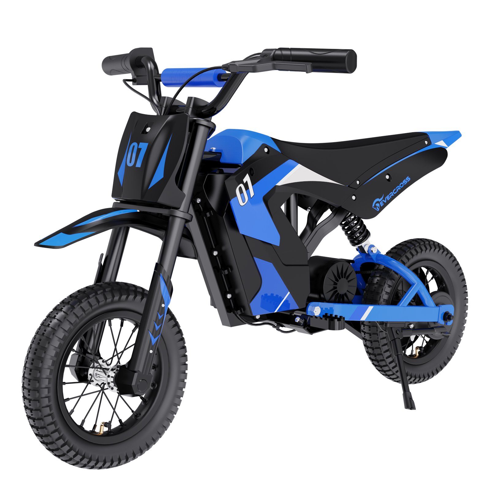 EVERCROSS TECH Elektro-Kindermotorrad 12-Zoll für Kinder von 3–12 Jahren, 300 W, 8/12/25 km/h,3 Stufen, 300W E-Motorräder für Kinder, 36V 4.0Ah, Max range 15KM