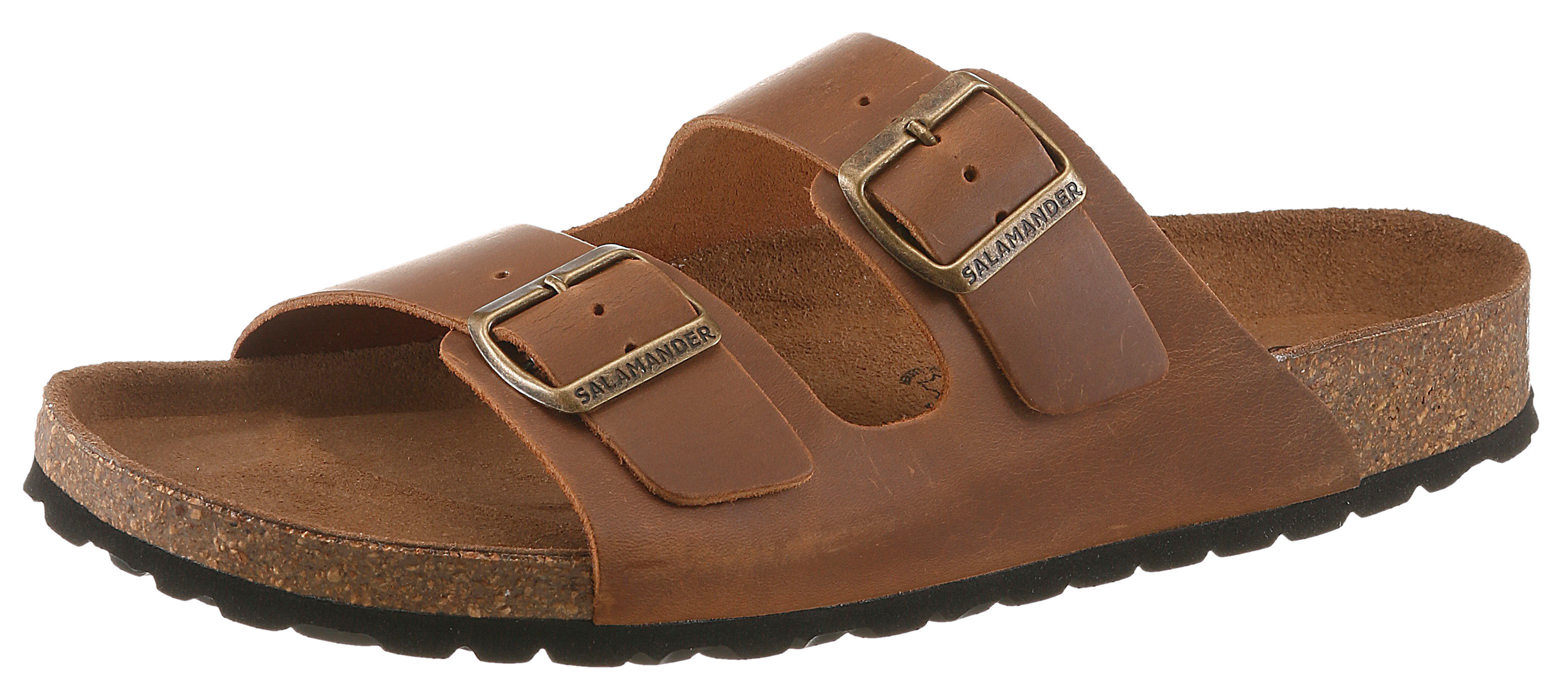 Salamander Pantolette Sommerschuh, Hausschuh mit Schnallenverschlüsse und Fußbett