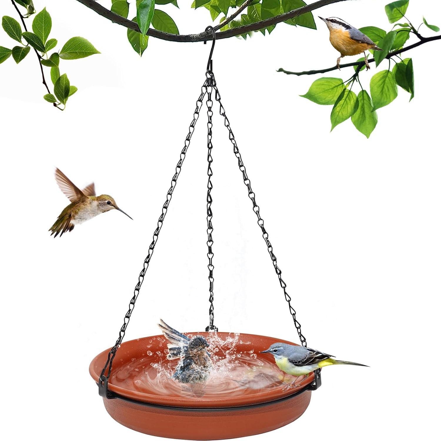 Vogelhaus Vogeltränke hängend Vogelfutterhaus Winterfest für Vögel Garten