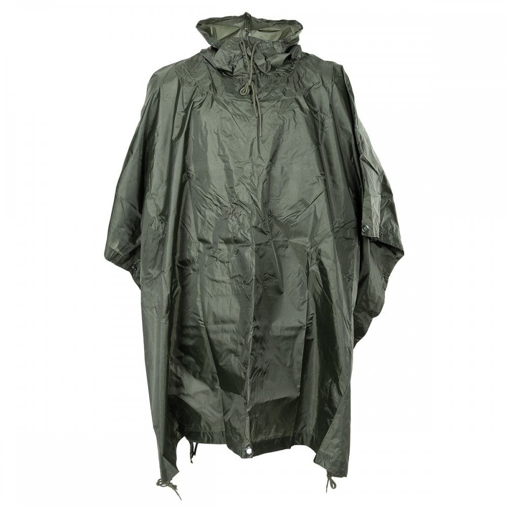 MFH Regenponcho US Poncho, Rip Stop, Mod., oliv, Gr. 144 x 223 cm günstig online kaufen
