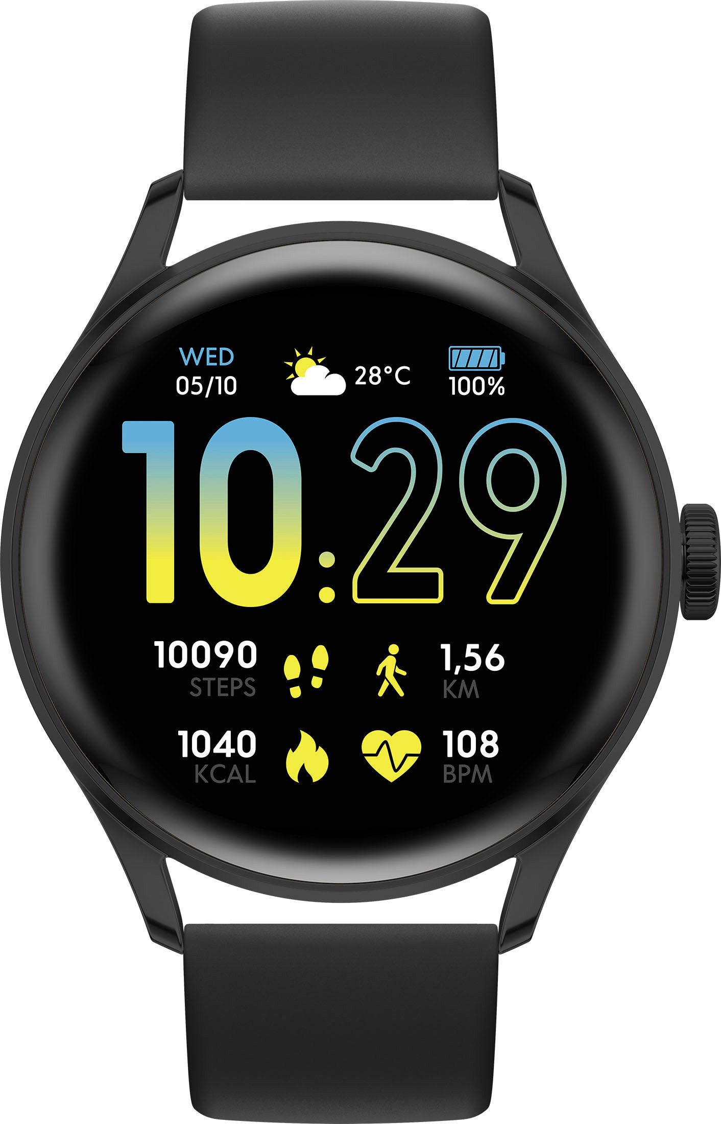 ice-watch ICE smart 2.0 - 1.2 Smartwatch, Armbanduhr, Damenuhr, Herrenuhr, Silikonarmband, Schrittzähler