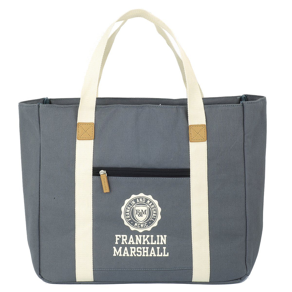 Franklin & Marshall Shopper Franklin and Marshall - Shopper Grau Umhängetasche Freizeittasche