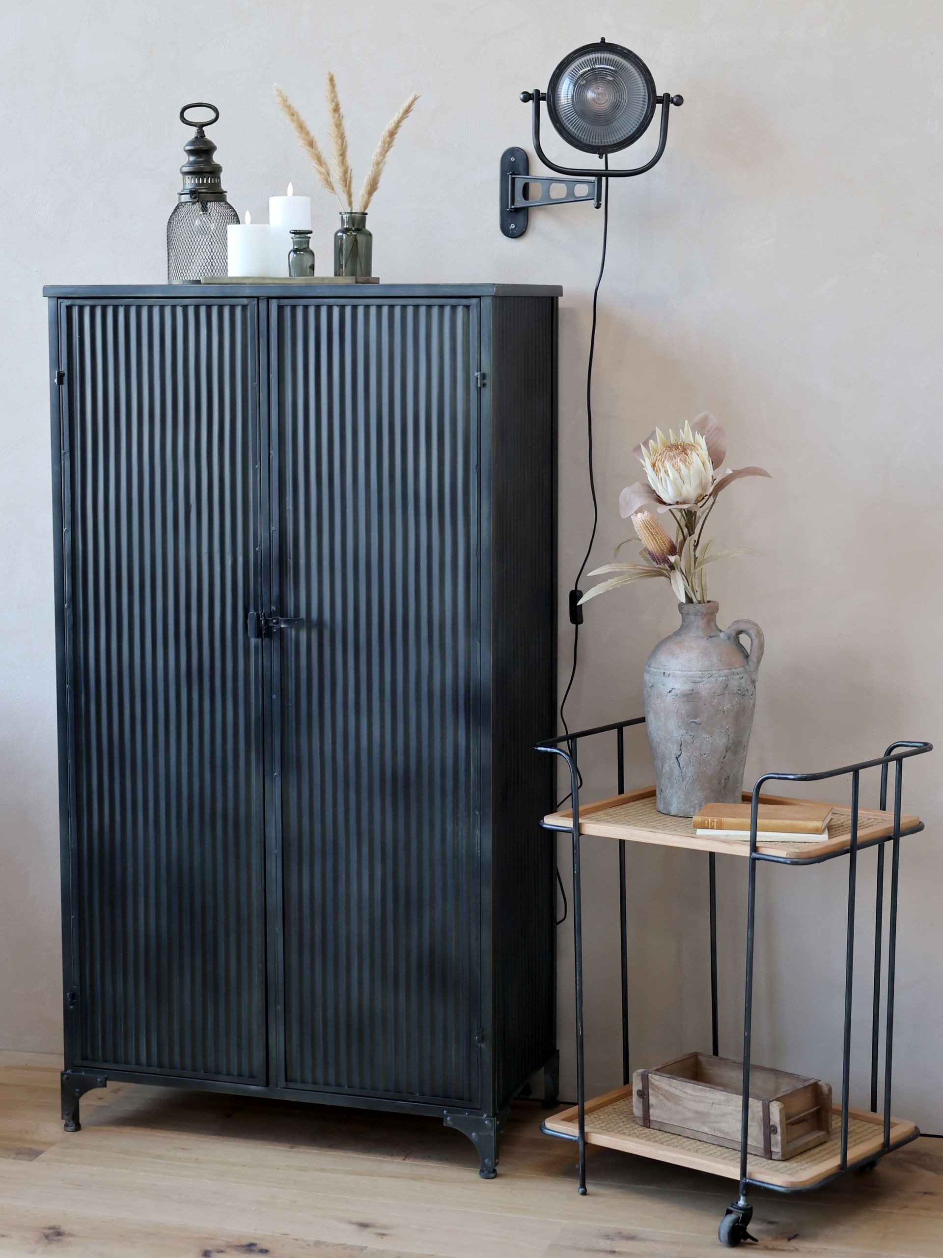 Vintagehaus Wandleuchte Wandlampe Industrial Factory Spotlight Metall Antik schwenkbar