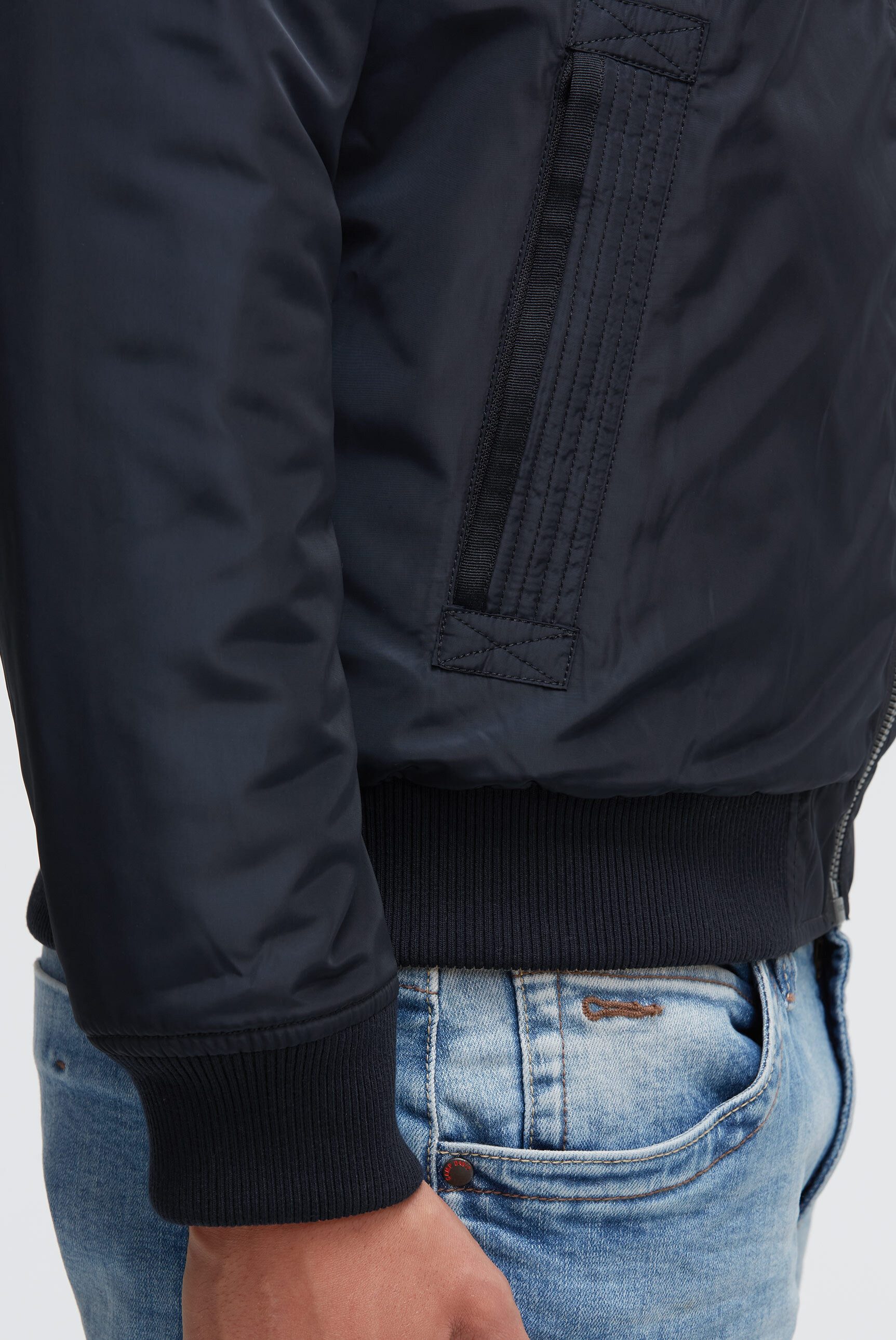 CAMP DAVID Wendejacke mit Rippbündchen im Ärmel