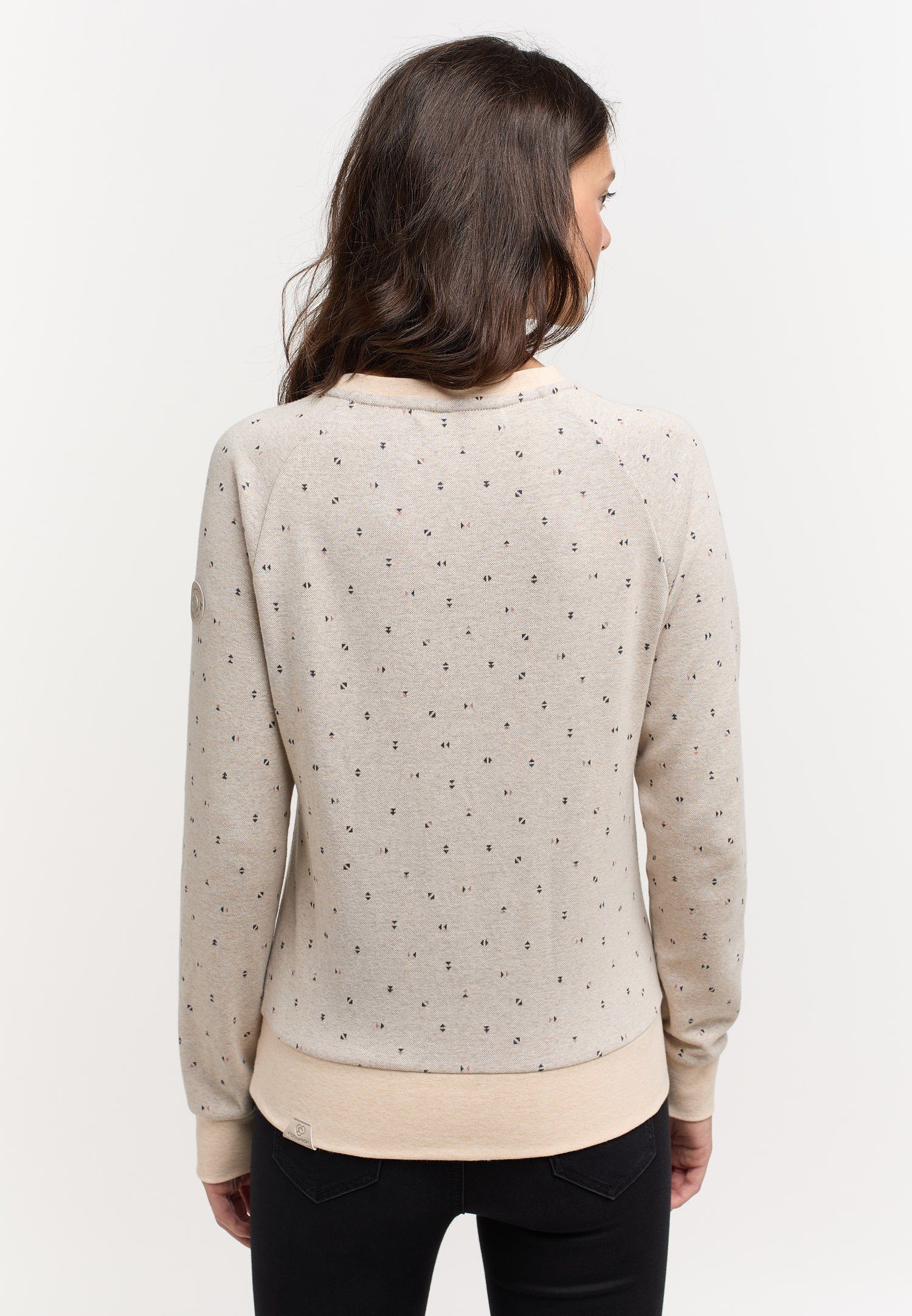 Vegane TRIANGLES BEIGE & Sweatshirt Ragwear Mode Nachhaltige JOHANKA