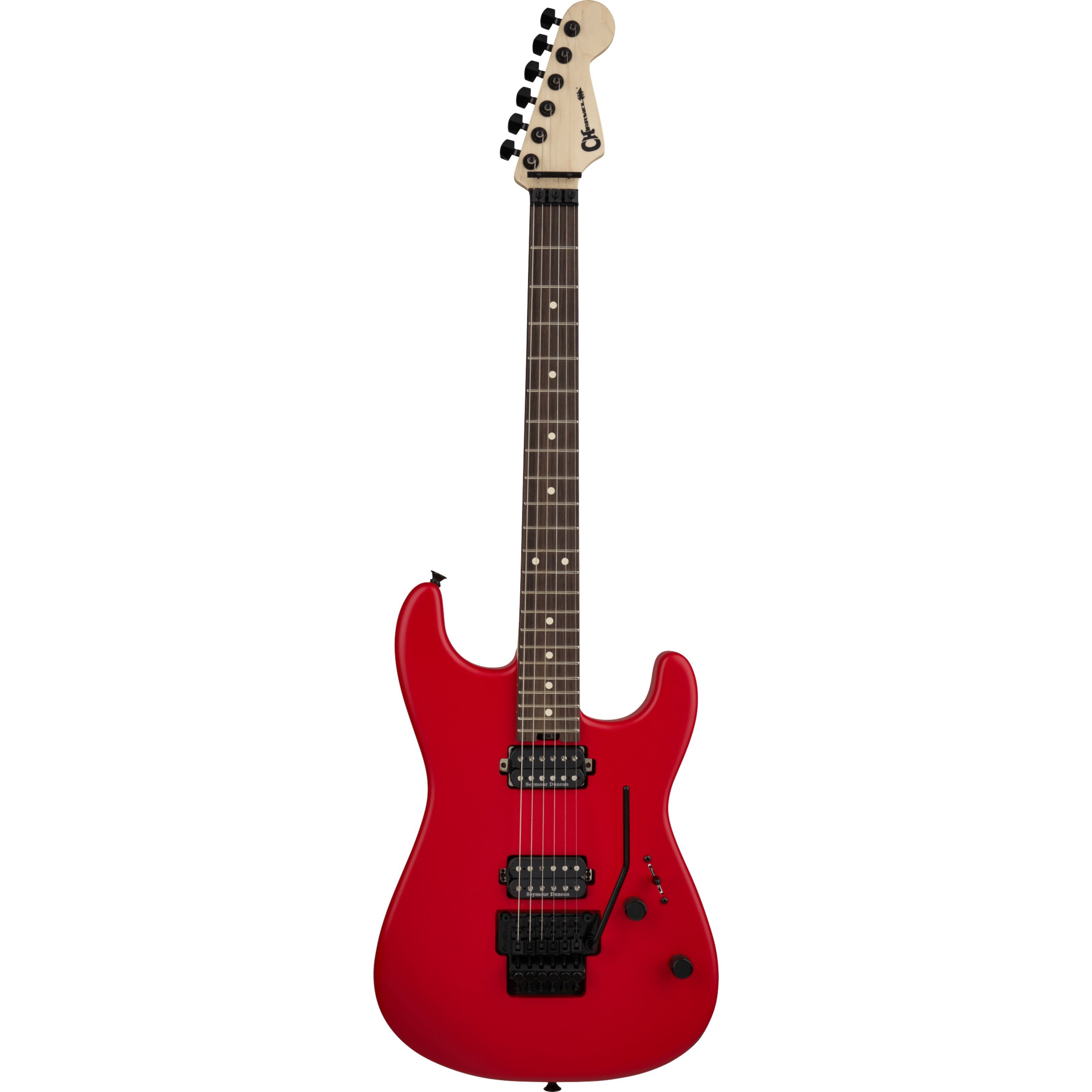 Charvel E-Gitarre, E-Gitarren, ST-Modelle, Pro-Mod San Dimas Style 1 HH FR RW Satin Ferrari Red - E-Gitarre