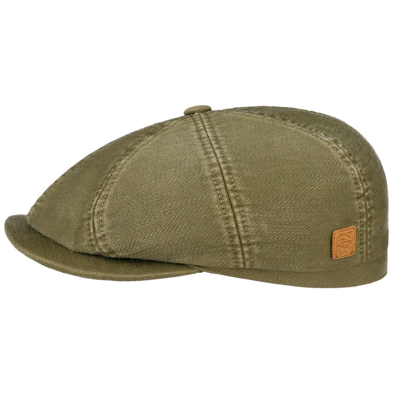 Stetson Flat Cap (1-St) Schirmmütze mit Schirm oliv | Flat Caps