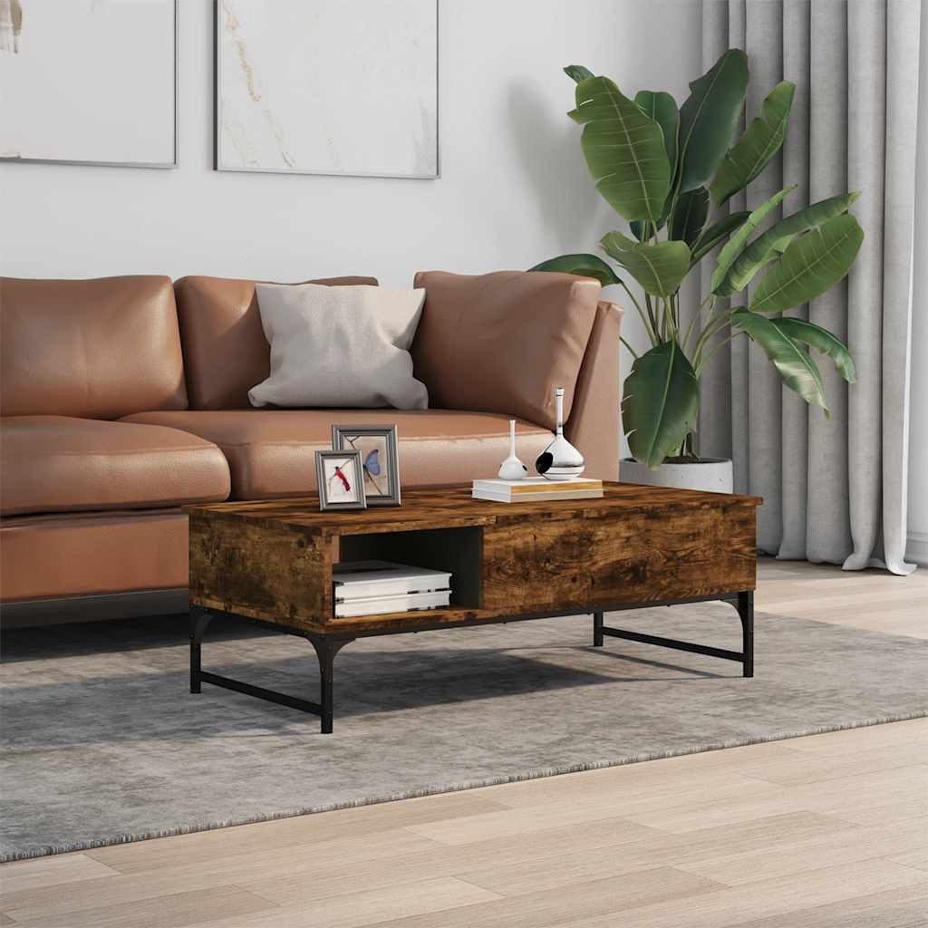 vidaXL Couchtisch Couchtisch Räuchereiche 100x50x35 cm günstig online kaufen