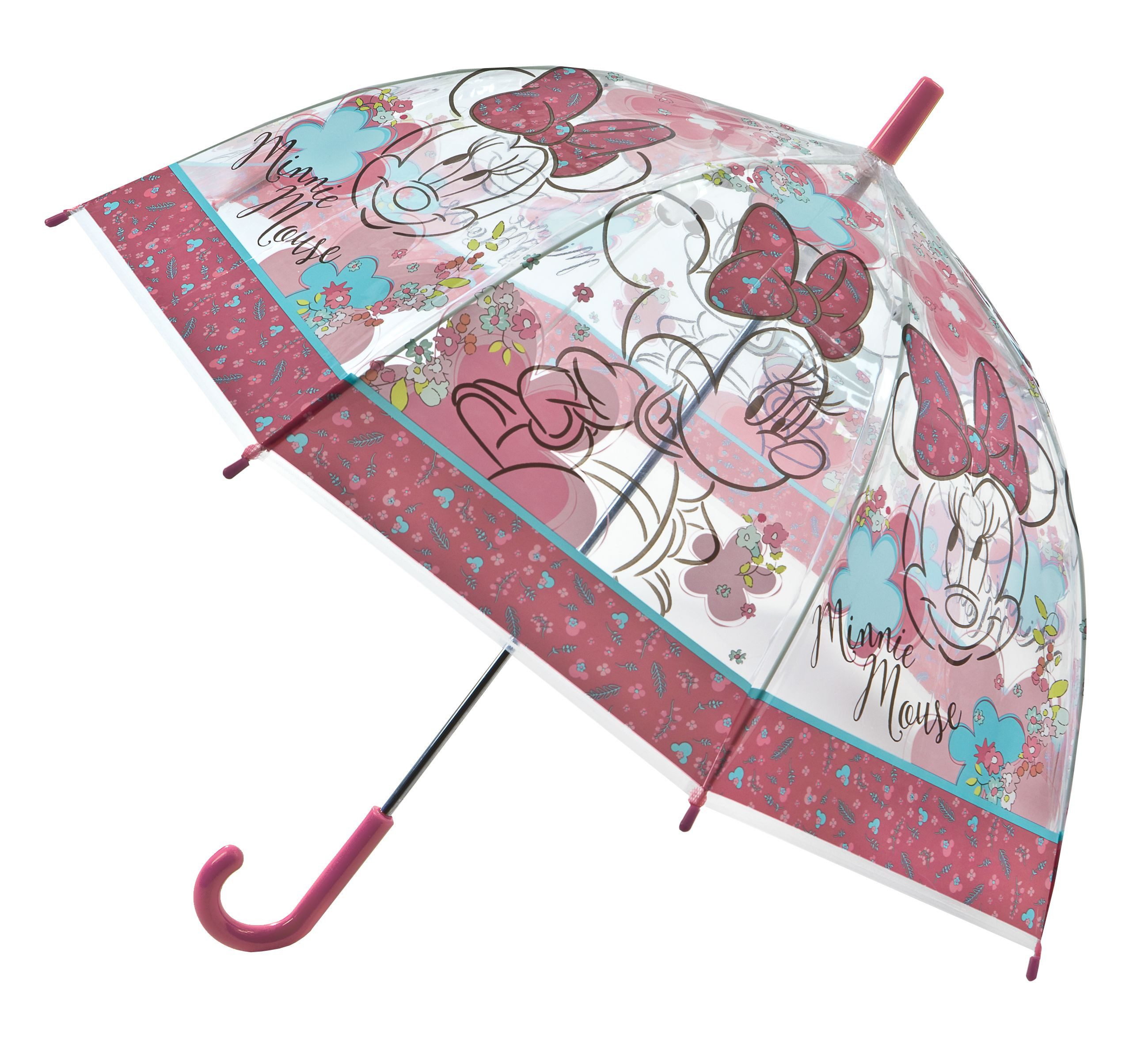Disney Minnie Mouse Stockregenschirm Kinder-Regenschirm Fröhlicher Regenbegleiter für kleine Fans