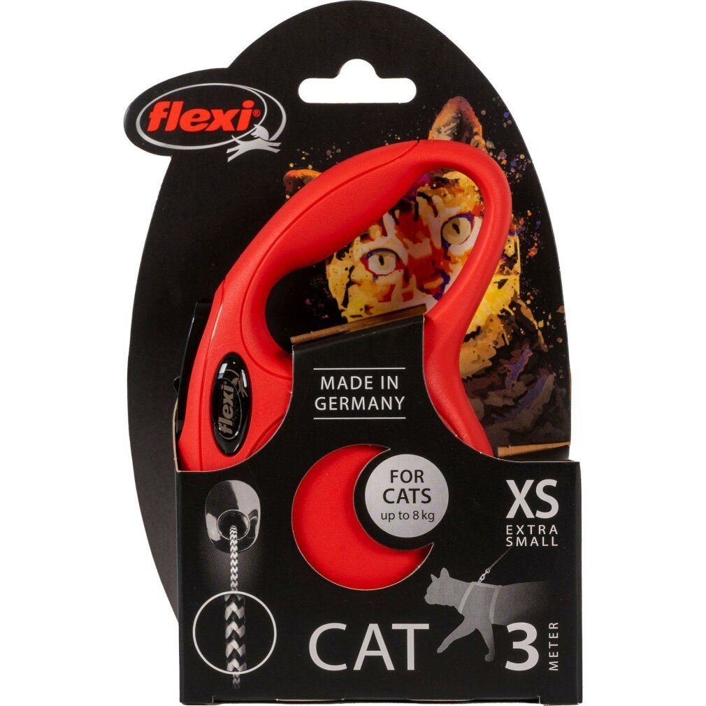 flexi Katzen-Halsband Cat Leash NEW CLASSIC Rot Размер XS